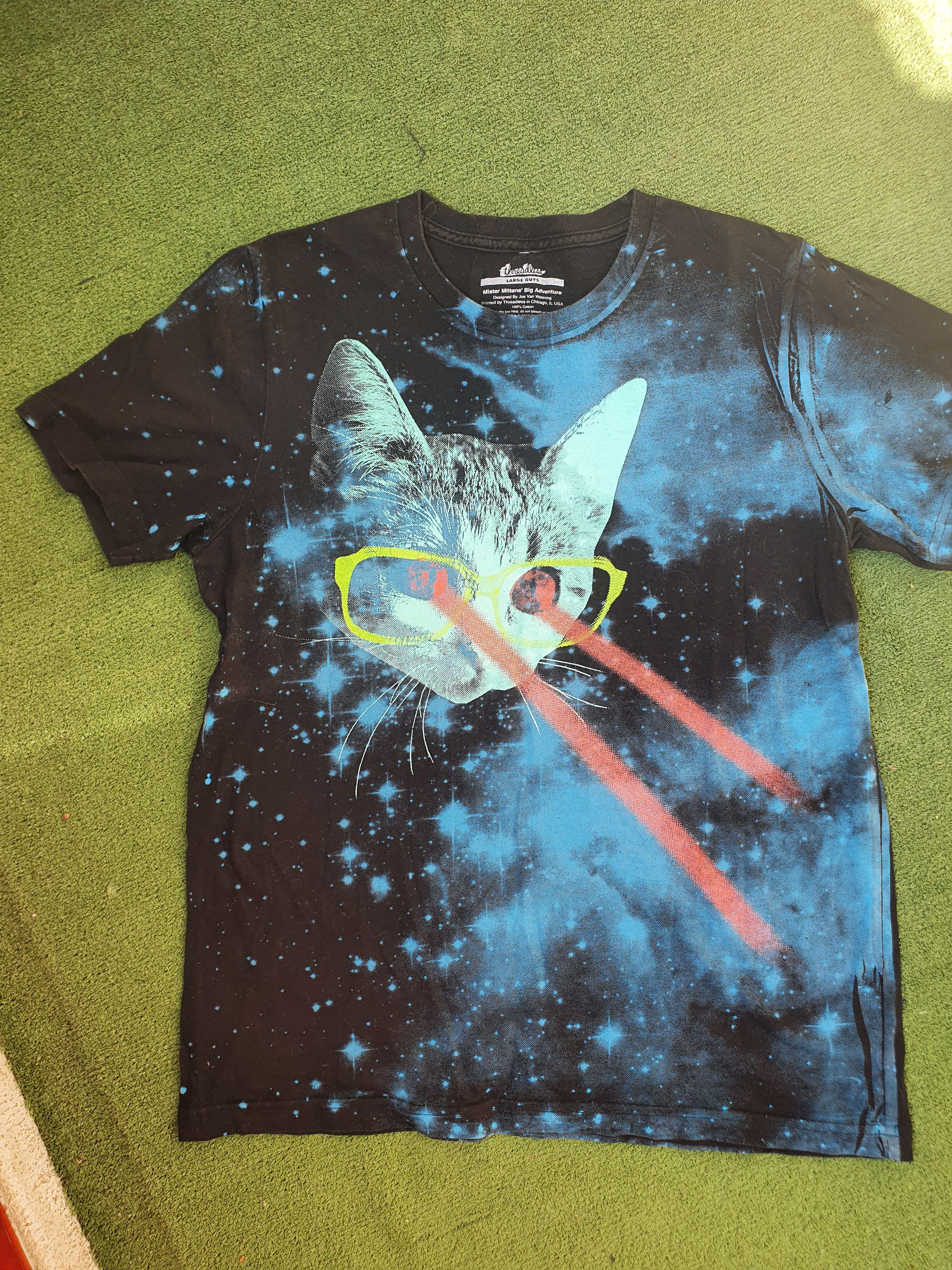 Threadless threadless Mister Mittens big adventure 2012 Laser Eyes,L Size US L / EU 52-54 / 3 - 2 Thumbnail