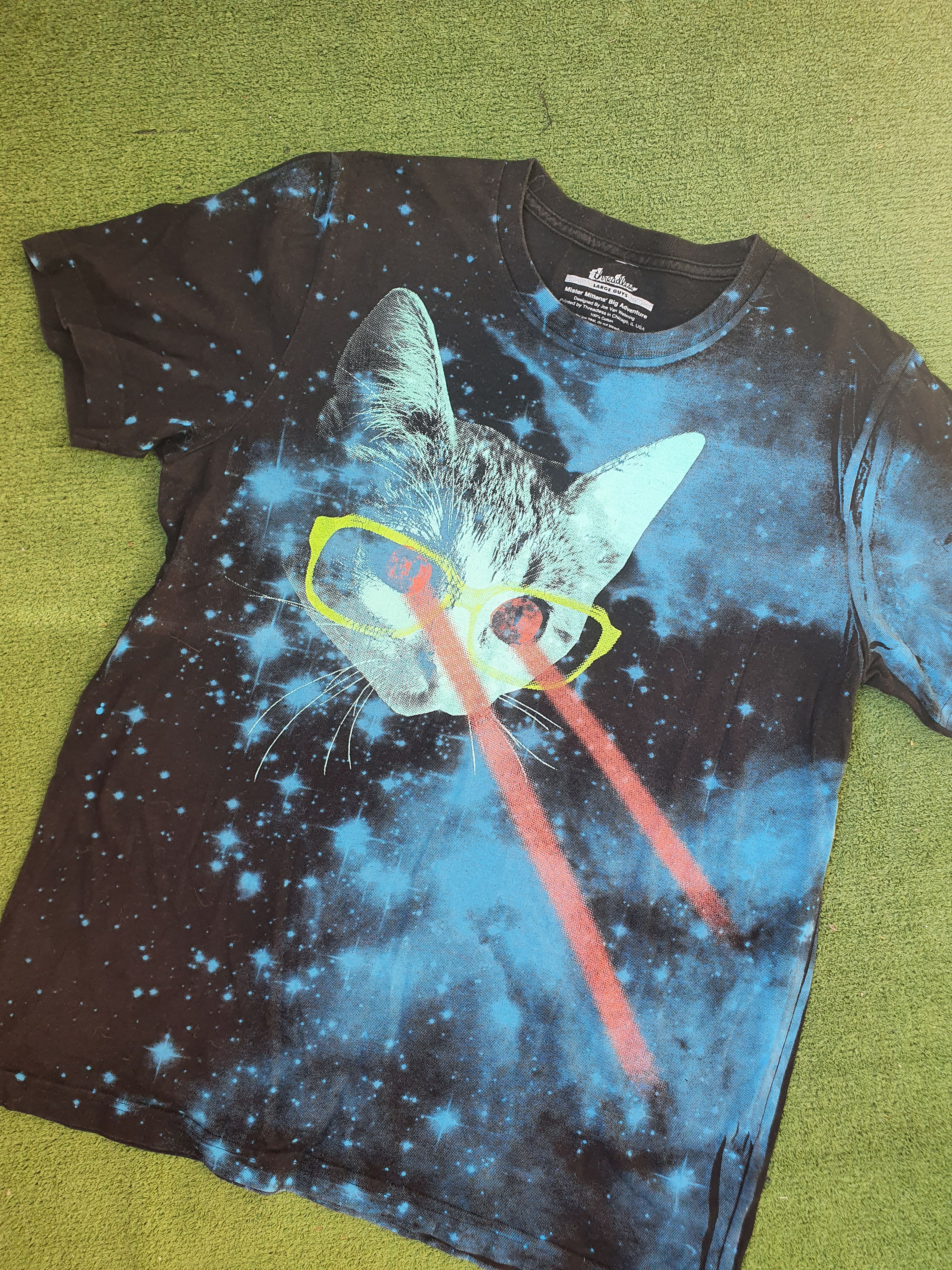 Threadless threadless Mister Mittens big adventure 2012 Laser Eyes,L Size US L / EU 52-54 / 3 - 3 Thumbnail