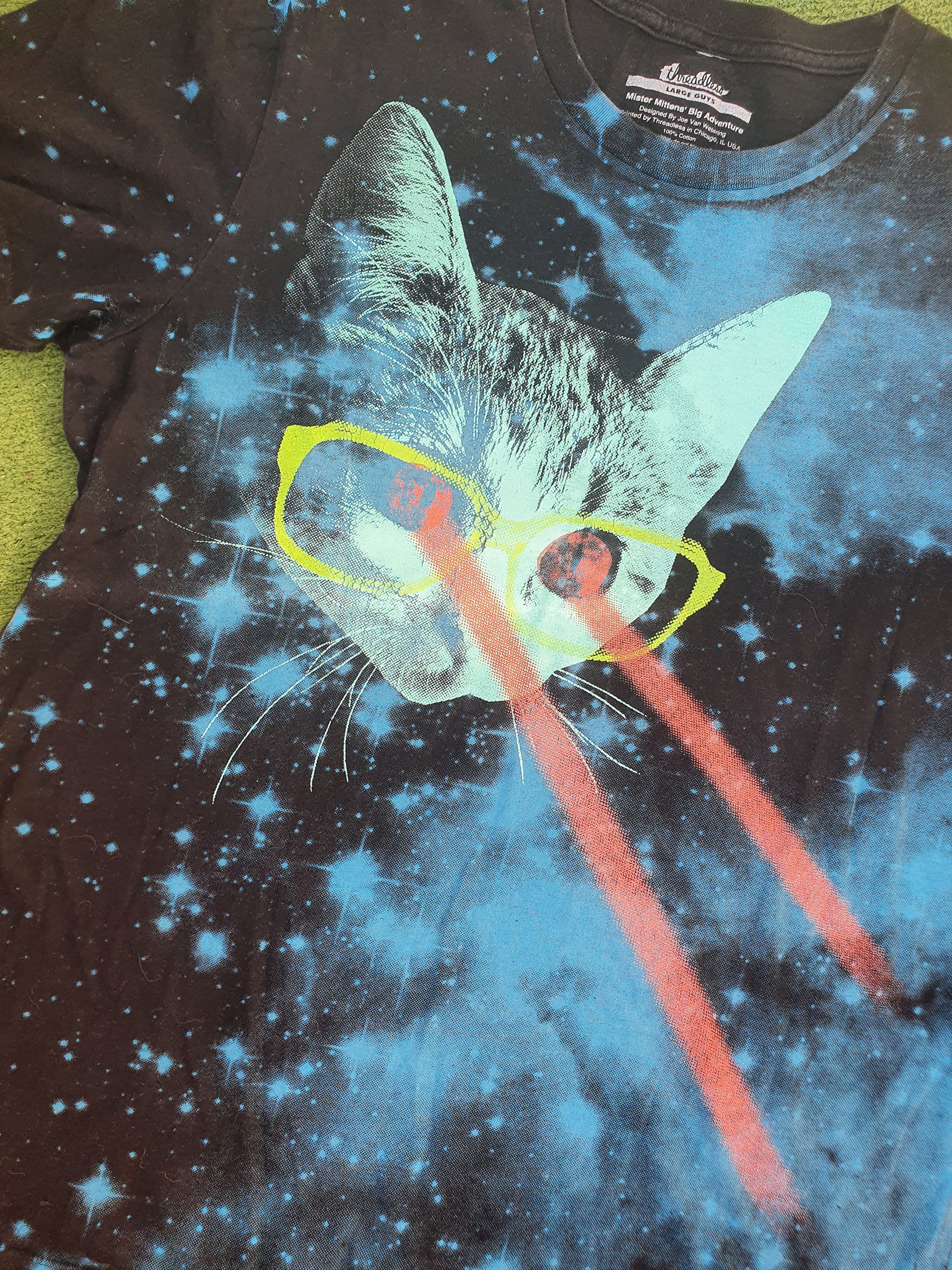 Threadless threadless Mister Mittens big adventure 2012 Laser Eyes,L Size US L / EU 52-54 / 3 - 4 Thumbnail