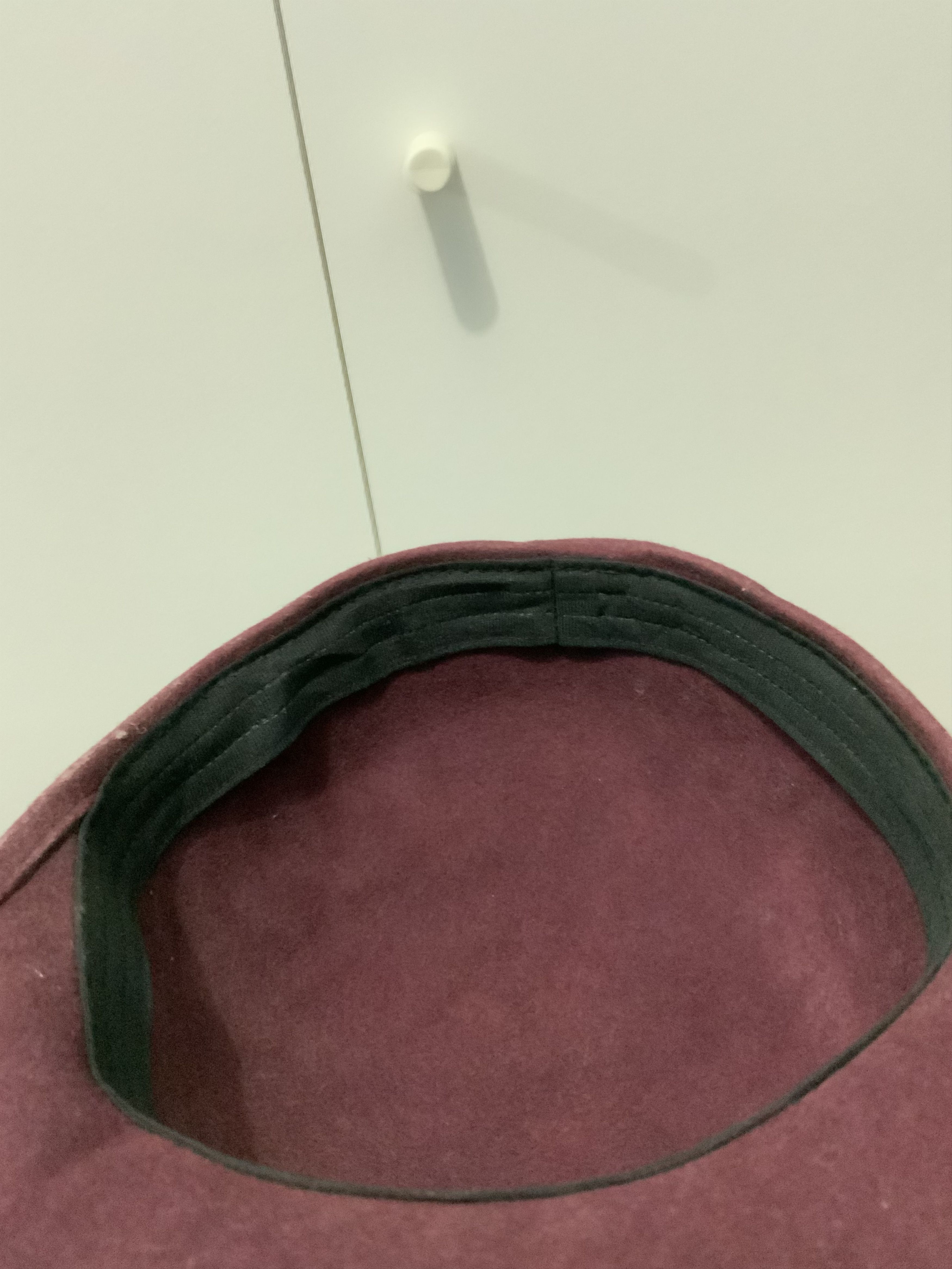Vintage Wool Maroon Solid Dictator Farm Hat Size ONE SIZE - 11 Thumbnail