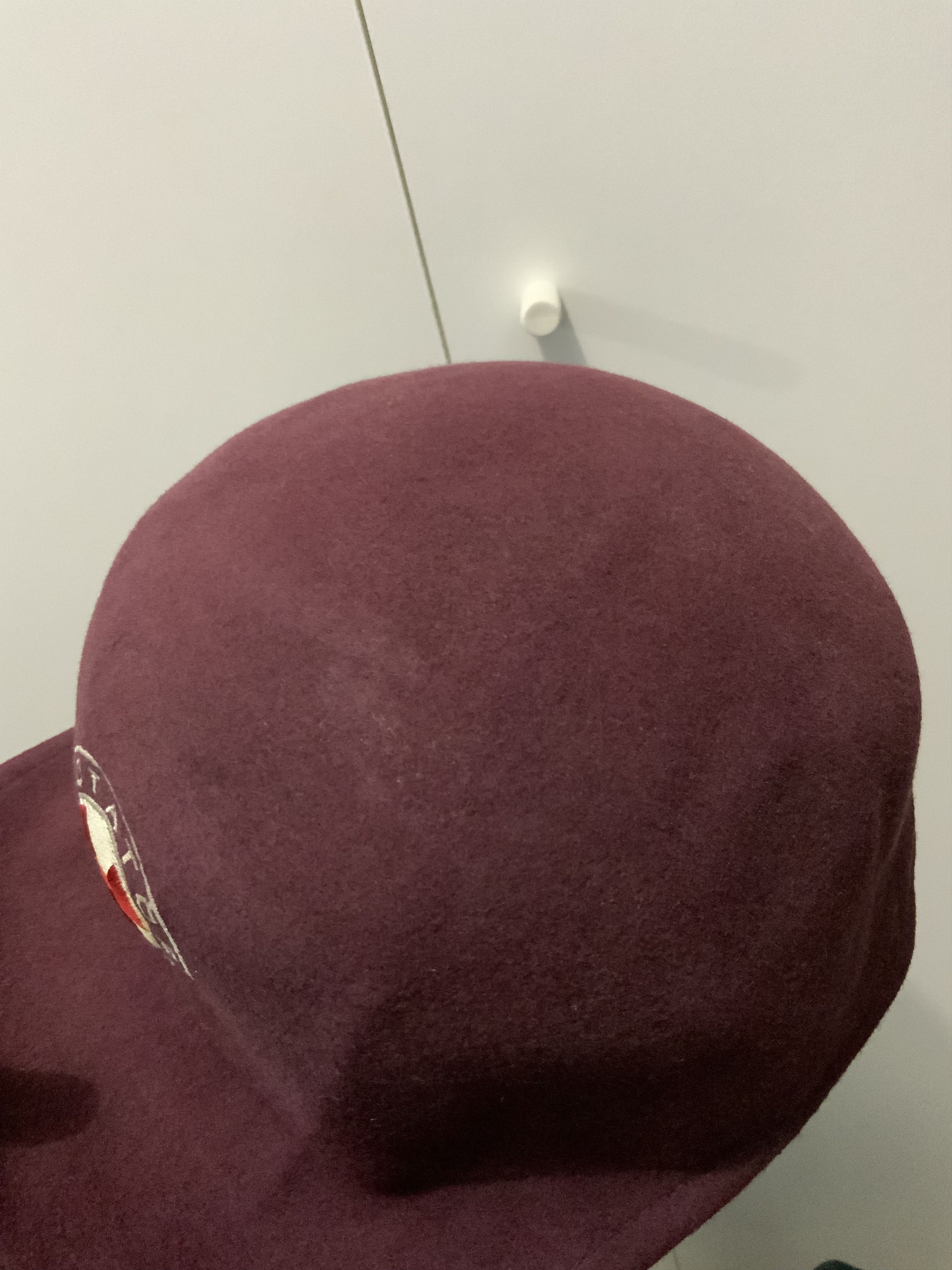 Vintage Wool Maroon Solid Dictator Farm Hat Size ONE SIZE - 13 Thumbnail