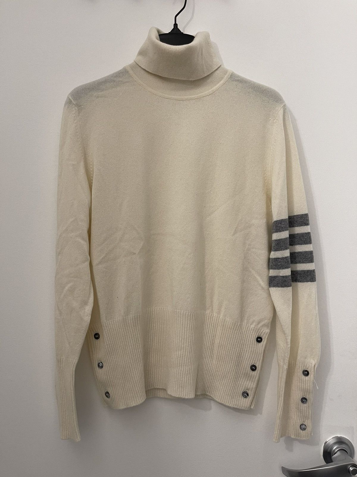 Thom Browne Cream Turtleneck