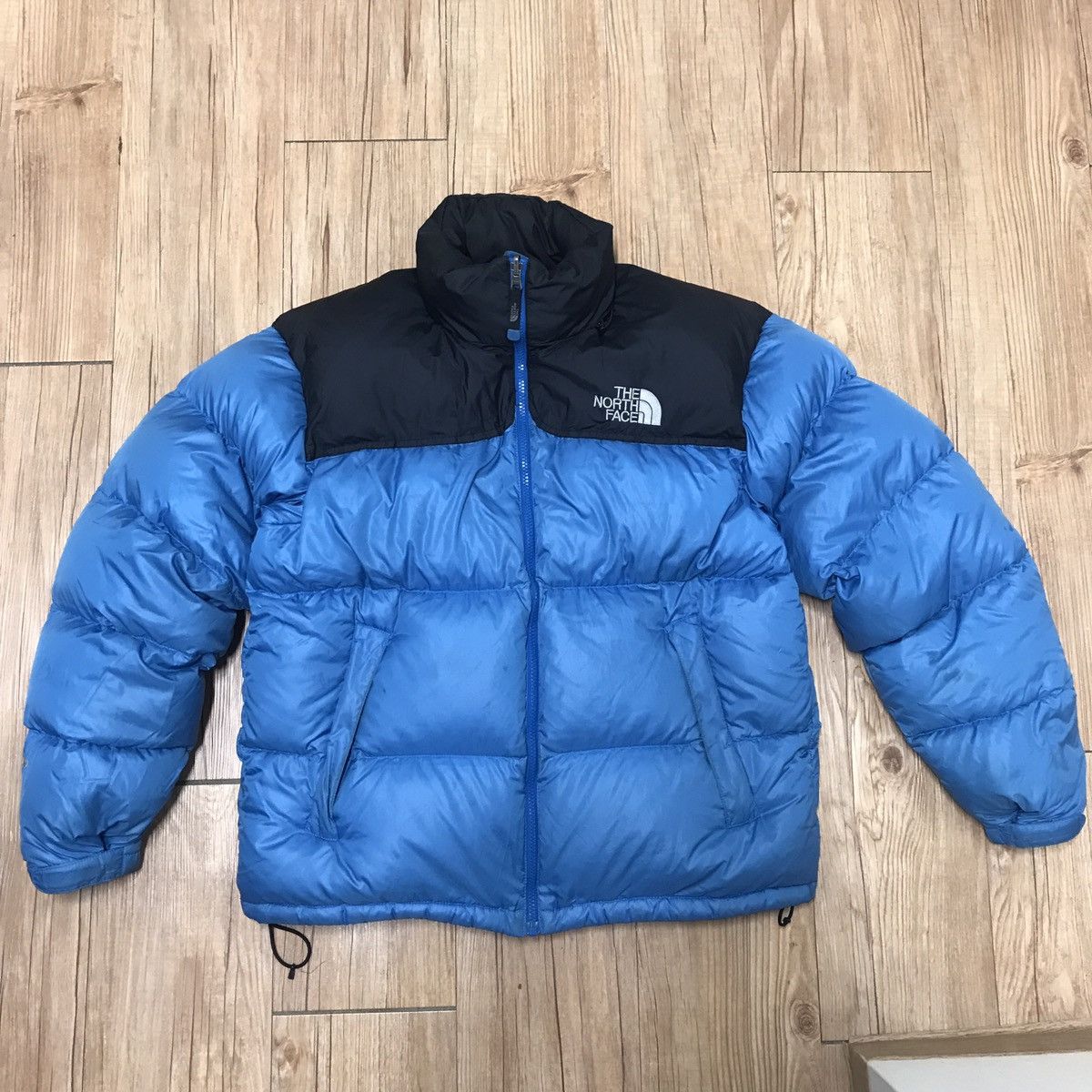 image of The North Face Nuptse 700 Puffer Jacket in Blue, Men's (Size Medium)