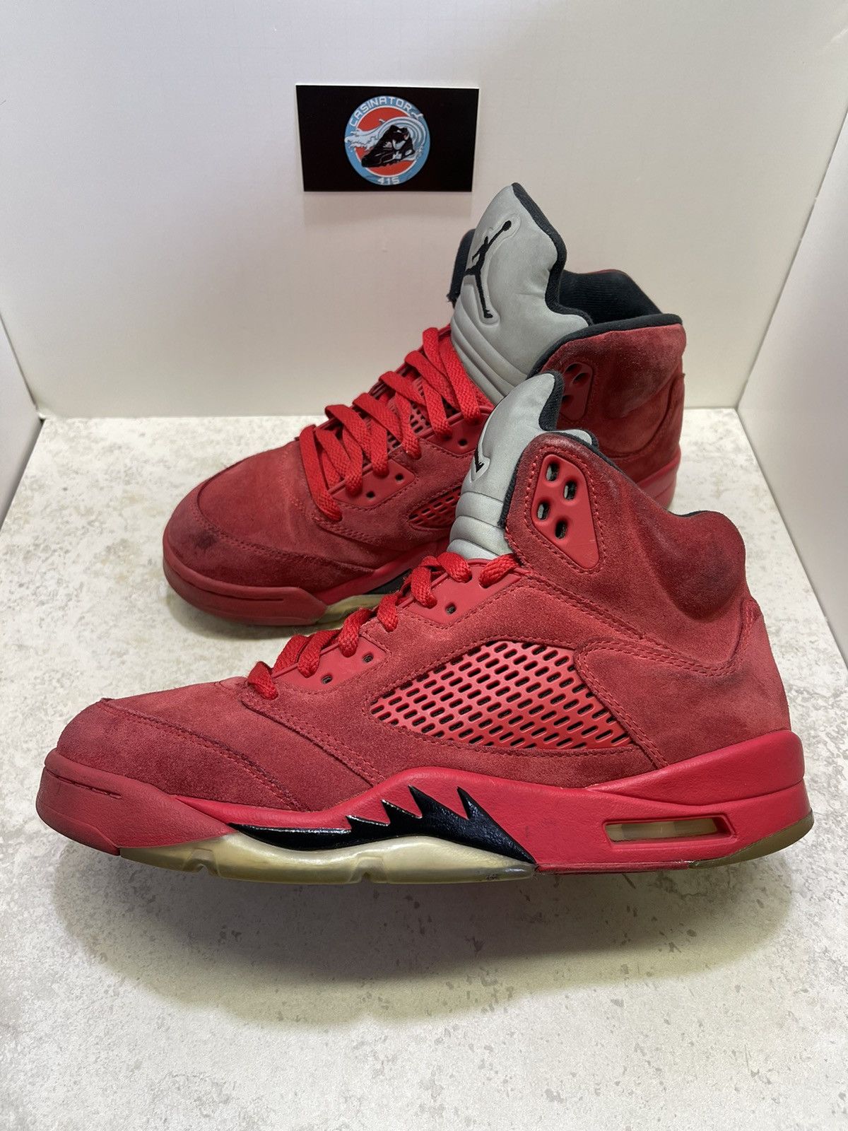 Air Jordan 5 Retro Red Suede 2017 Size 9