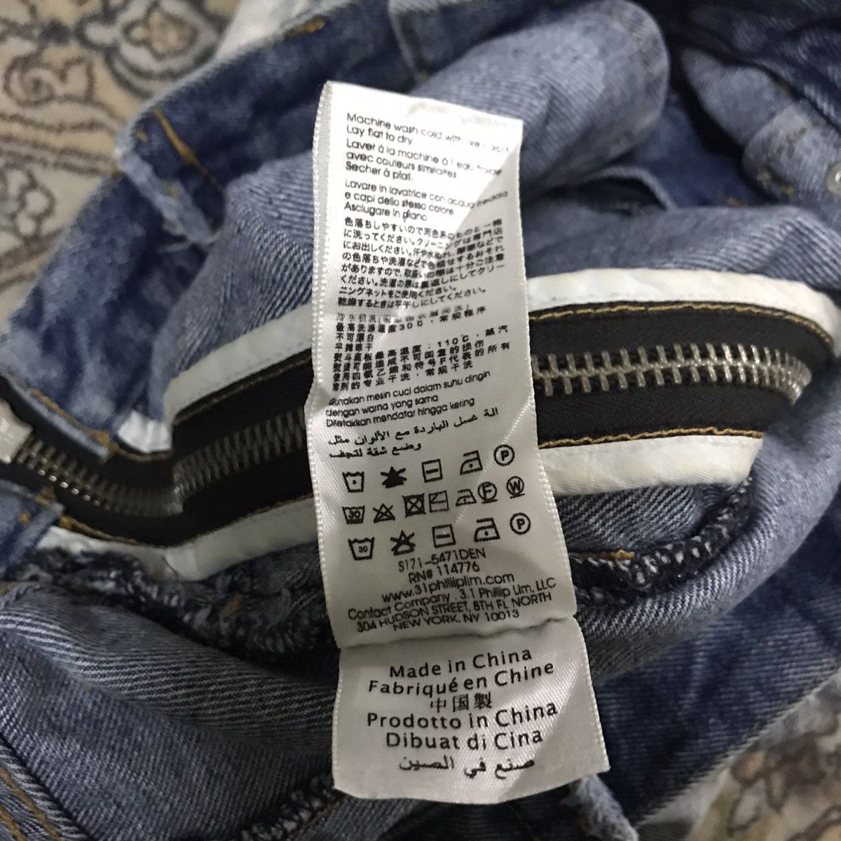3.1 Phillip Lim 3.1 Phillip Lim Denim Jeans Zipper Rare Design Size 31" - 17 Thumbnail