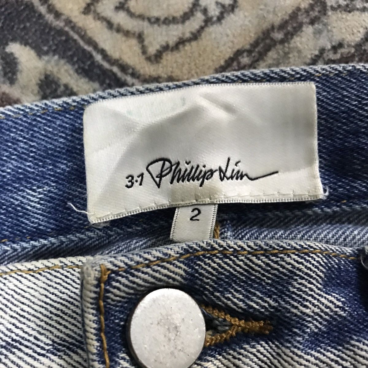 3.1 Phillip Lim 3.1 Phillip Lim Denim Jeans Zipper Rare Design Size 31" - 16 Thumbnail