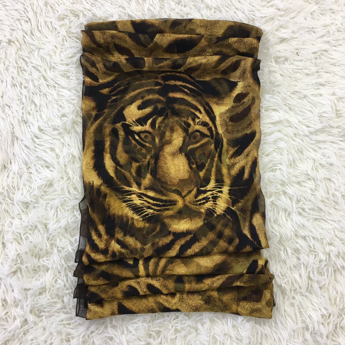 Vintage Tiger Art Scarf Size ONE SIZE - 6 Thumbnail