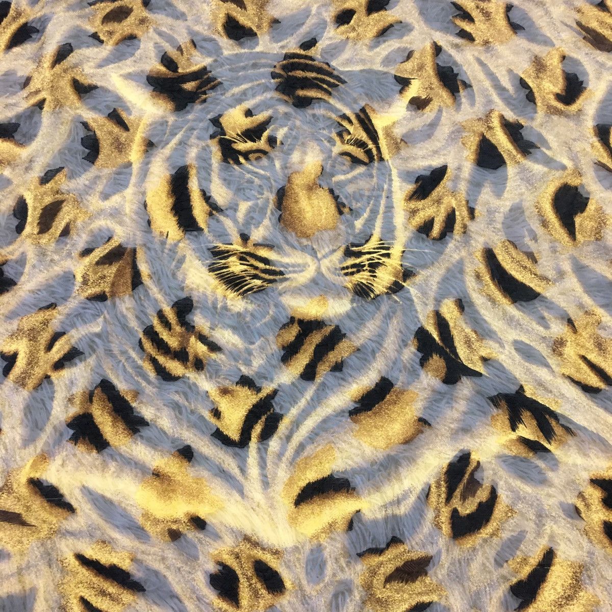 Vintage Tiger Art Scarf Size ONE SIZE - 4 Thumbnail