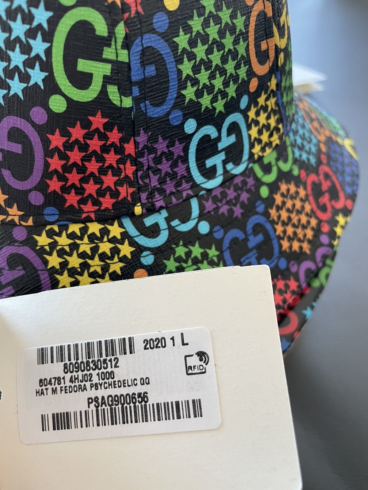 Gucci Brand NEW Rare Psychedelic Limited Edition Gucci Logo Hat Size ONE SIZE - 7 Thumbnail