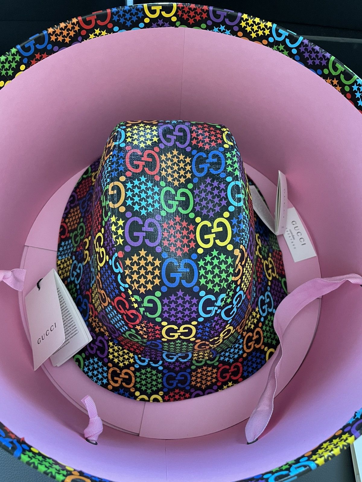 Gucci Brand NEW Rare Psychedelic Limited Edition Gucci Logo Hat Size ONE SIZE - 5 Thumbnail