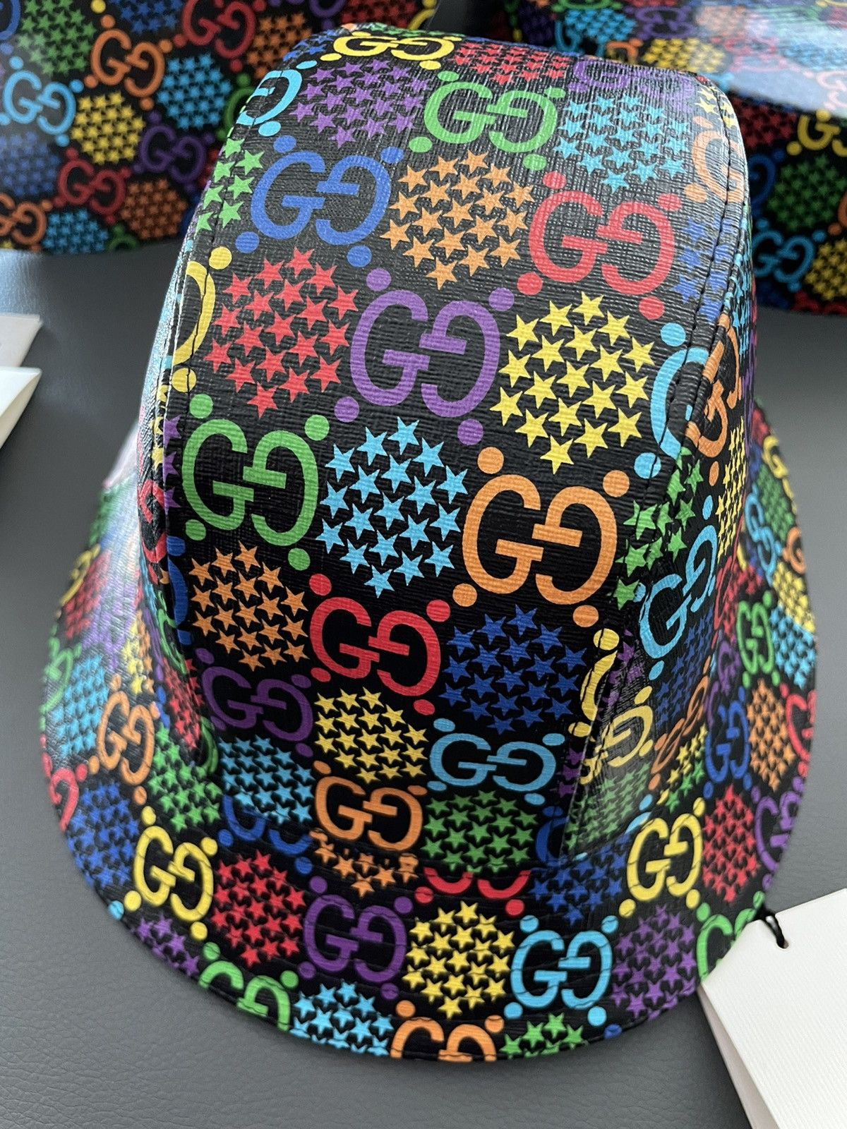 Gucci Brand NEW Rare Psychedelic Limited Edition Gucci Logo Hat Size ONE SIZE - 25 Thumbnail