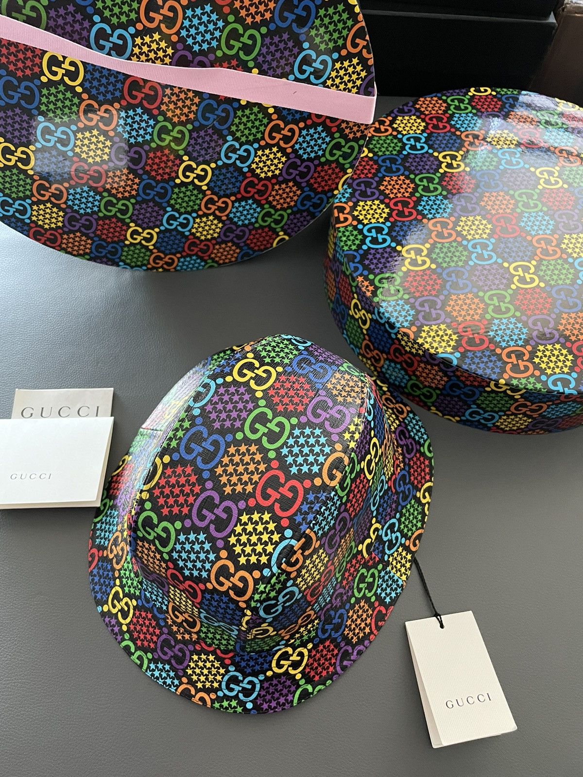 Gucci Brand NEW Rare Psychedelic Limited Edition Gucci Logo Hat Size ONE SIZE - 2 Thumbnail