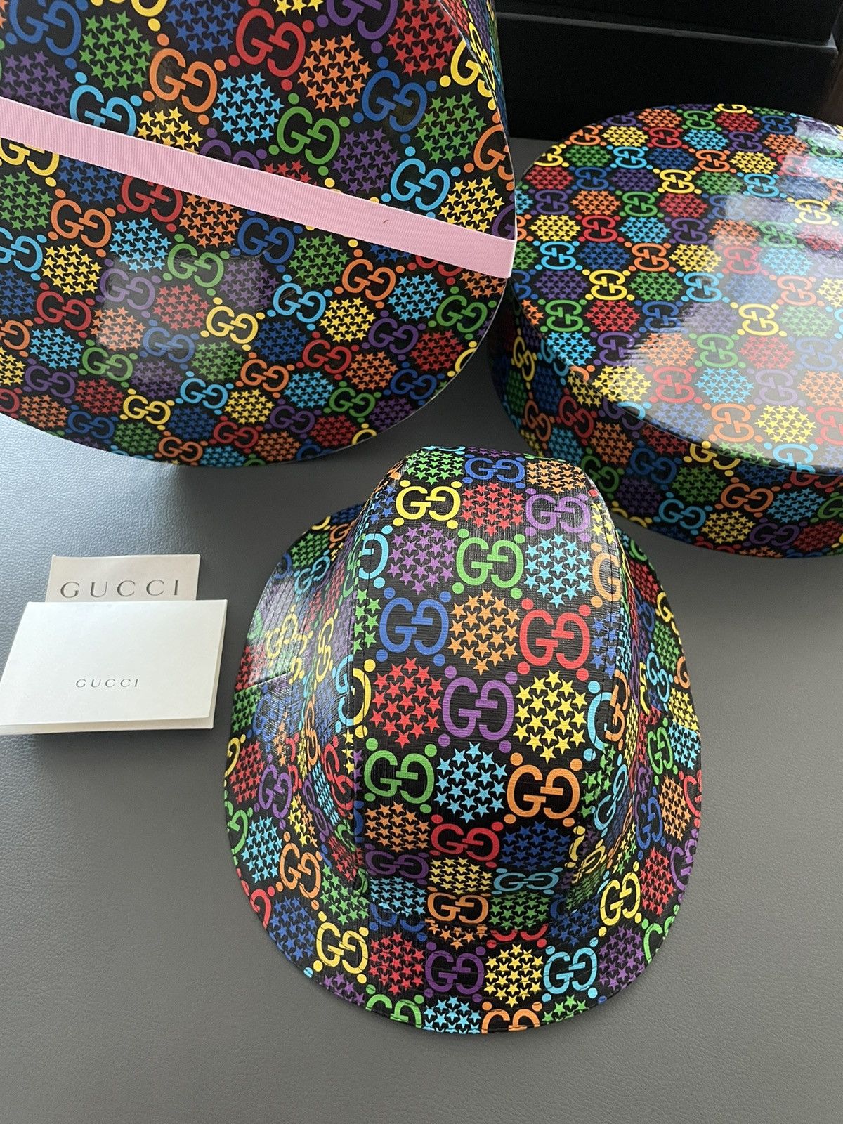 Gucci Brand NEW Rare Psychedelic Limited Edition Gucci Logo Hat Size ONE SIZE - 20 Thumbnail