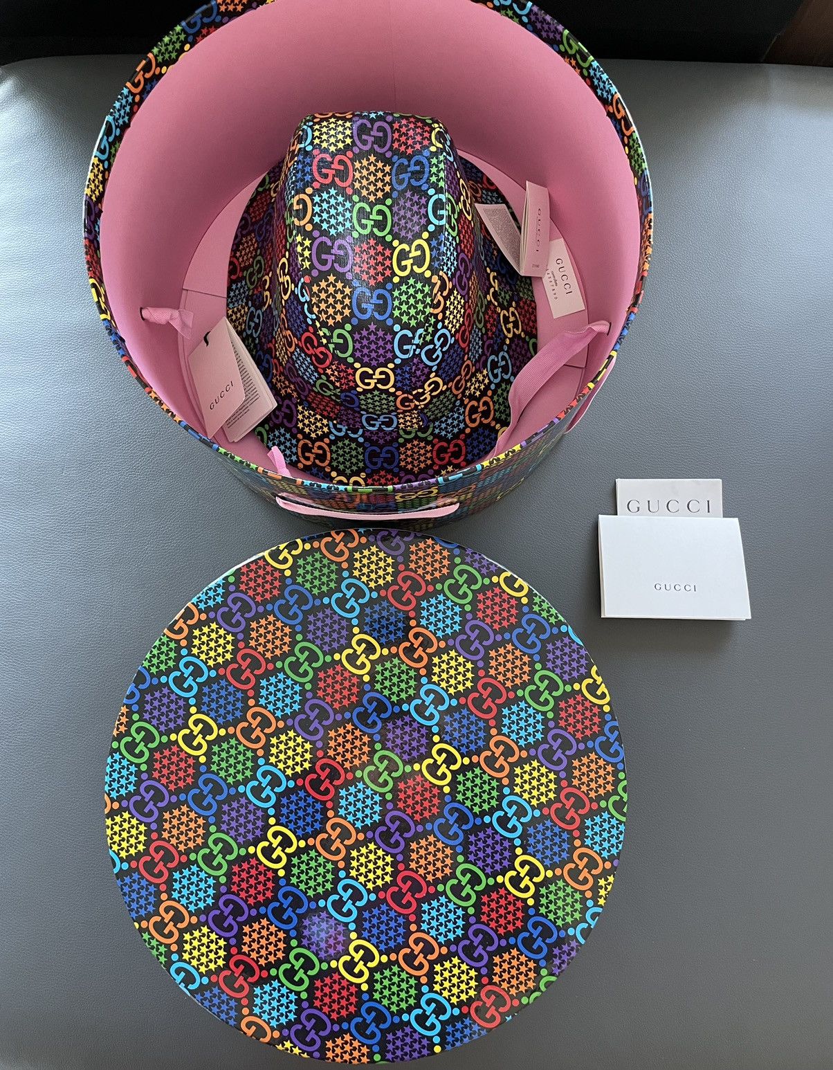 Gucci Brand NEW Rare Psychedelic Limited Edition Gucci Logo Hat Size ONE SIZE - 17 Thumbnail