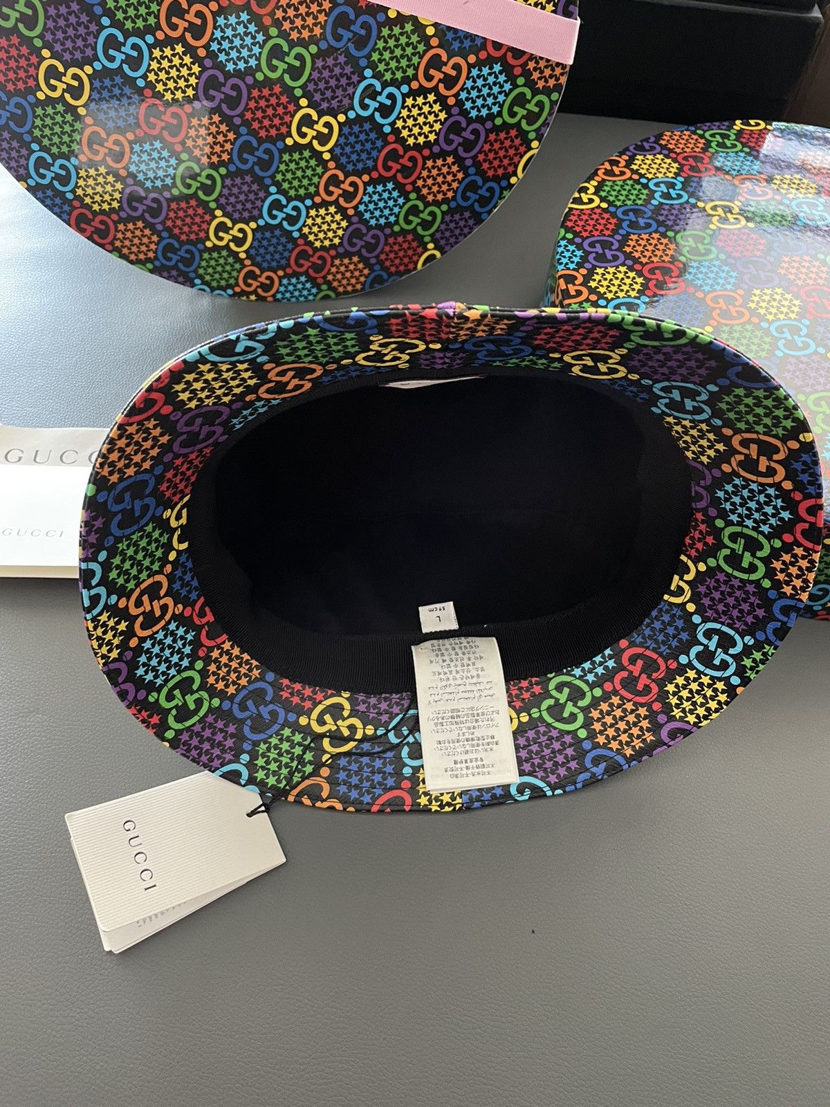 Gucci Brand NEW Rare Psychedelic Limited Edition Gucci Logo Hat Size ONE SIZE - 16 Thumbnail