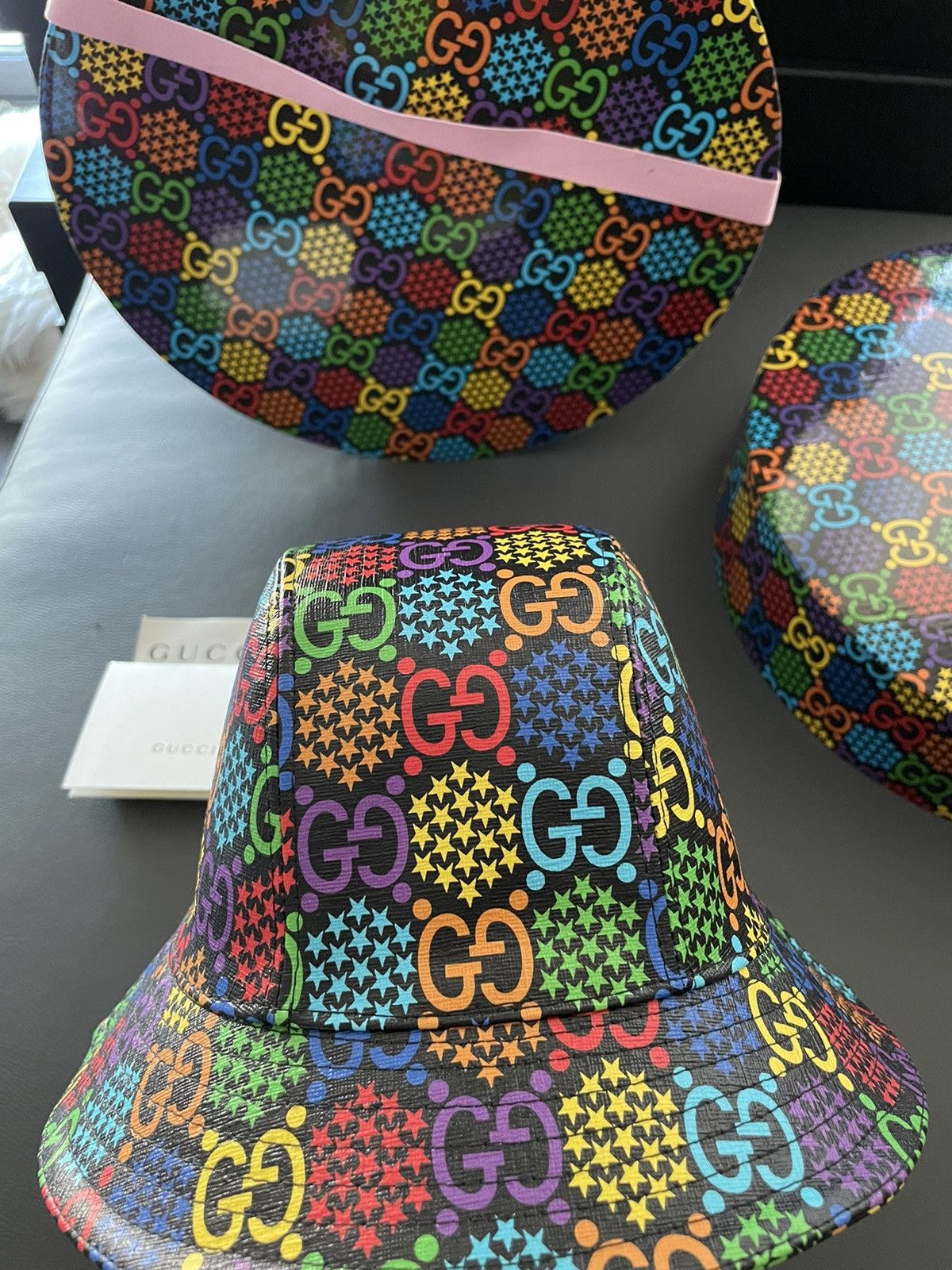 Gucci Brand NEW Rare Psychedelic Limited Edition Gucci Logo Hat Size ONE SIZE - 22 Thumbnail
