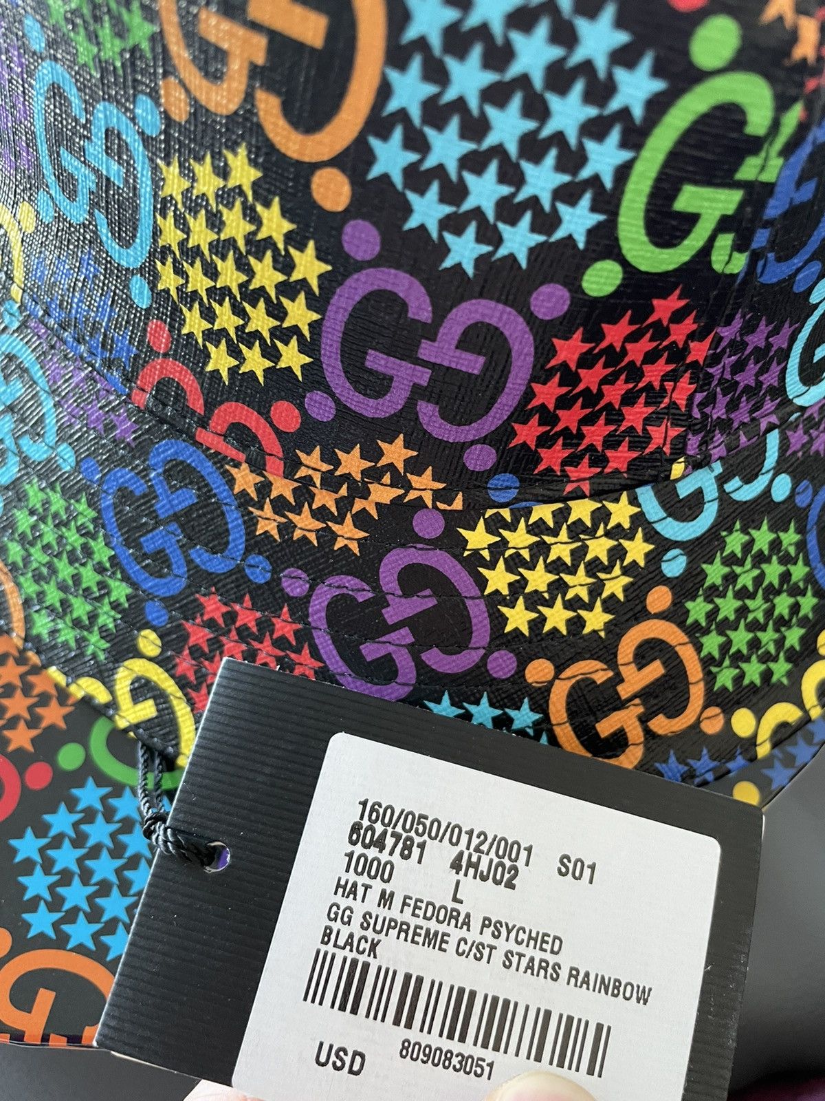 Gucci Brand NEW Rare Psychedelic Limited Edition Gucci Logo Hat Size ONE SIZE - 8 Thumbnail