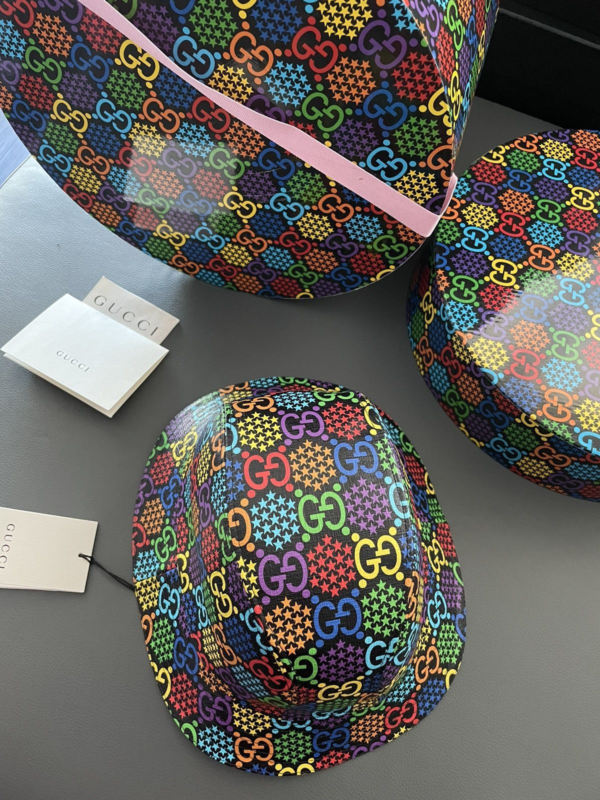 Gucci Brand NEW Rare Psychedelic Limited Edition Gucci Logo Hat Size ONE SIZE - 21 Thumbnail
