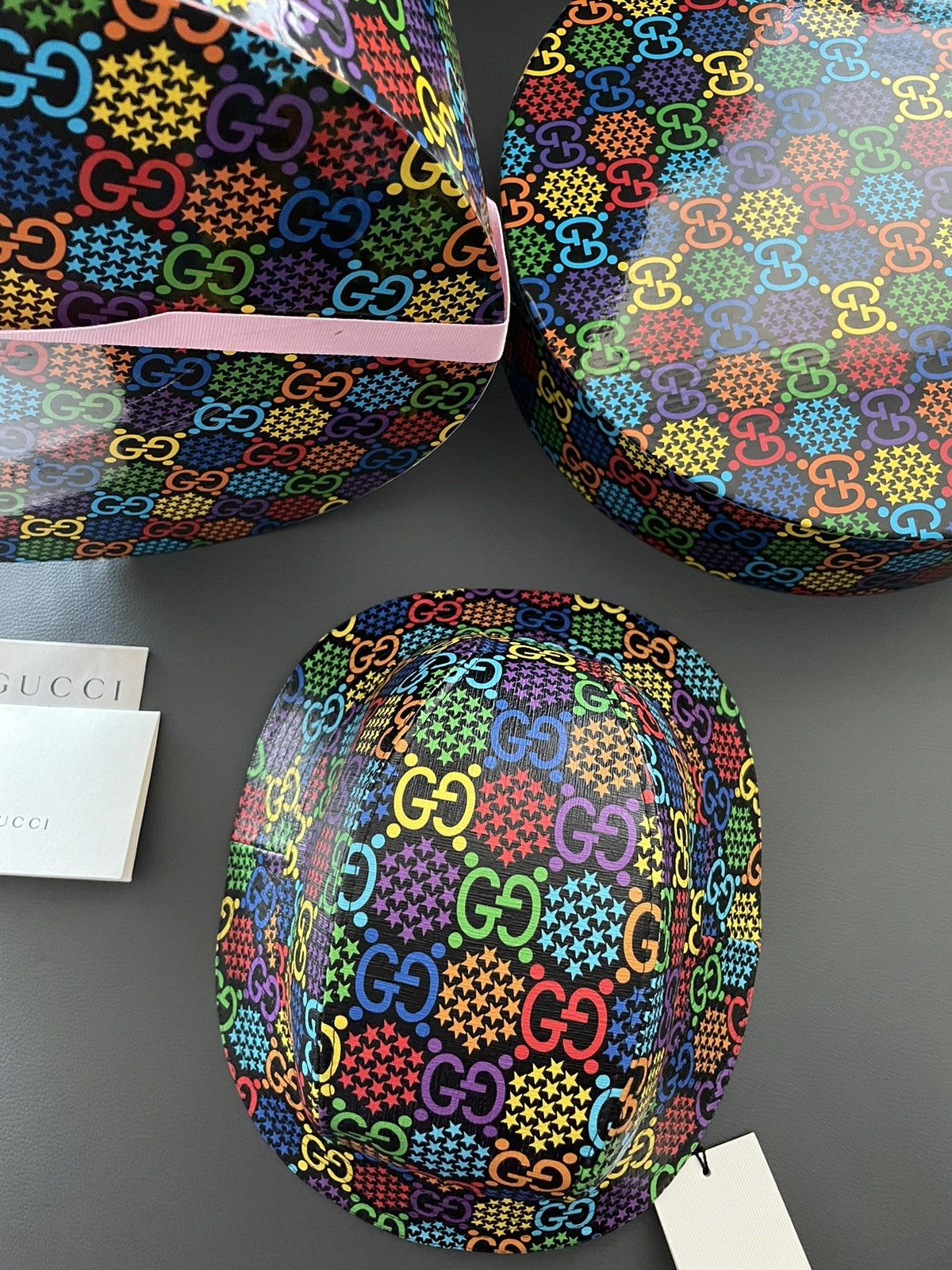 Gucci Brand NEW Rare Psychedelic Limited Edition Gucci Logo Hat Size ONE SIZE - 24 Thumbnail