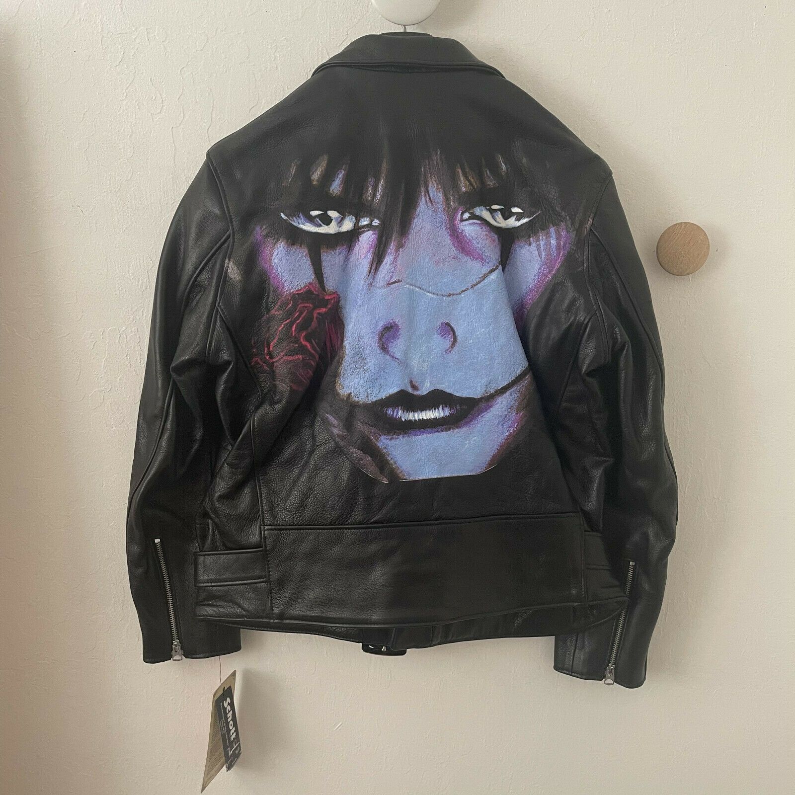 Supreme Schott The Crow Perfecto Leather Jacket Black