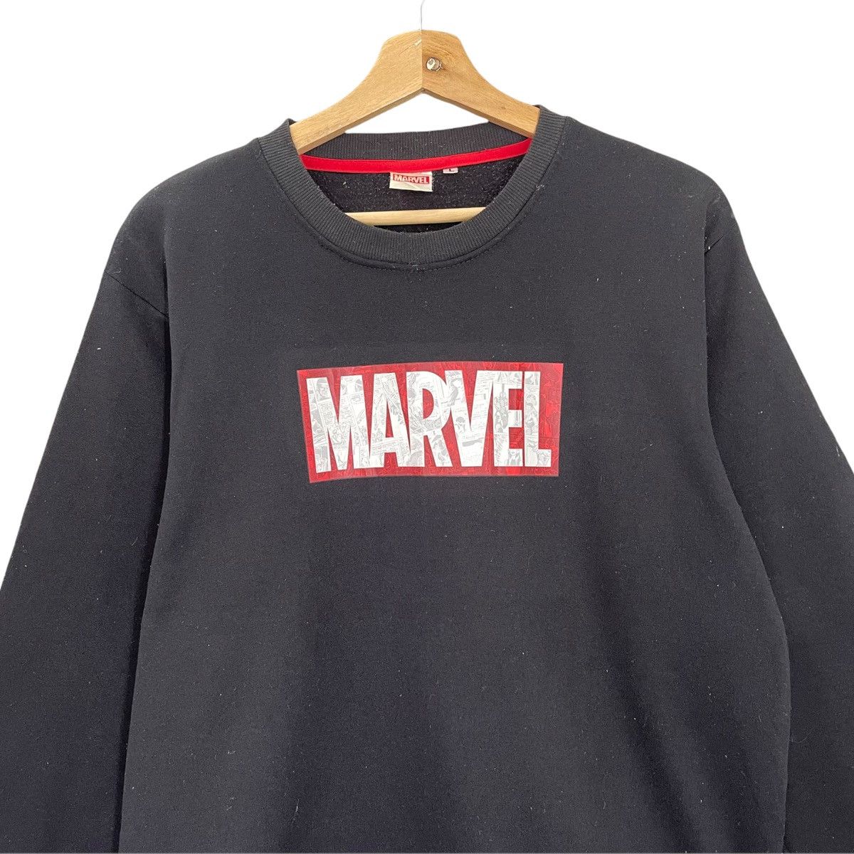 Marvel Comics Marvel Big Logo Crewneck Sweatshirt Size M Size US M / EU 48-50 / 2 - 4 Thumbnail