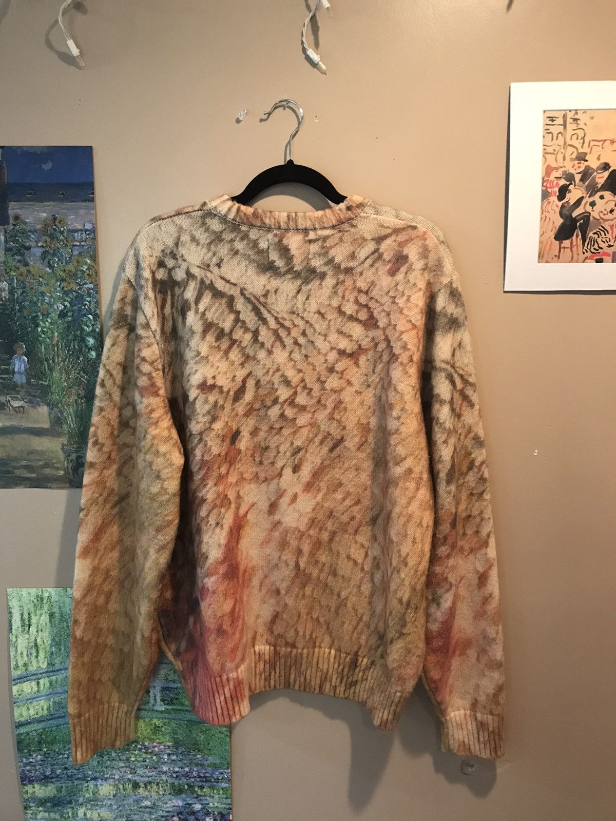 Stussy Stussy Wings Print Wool Sweater Size US L / EU 52-54 / 3 - 3 Thumbnail
