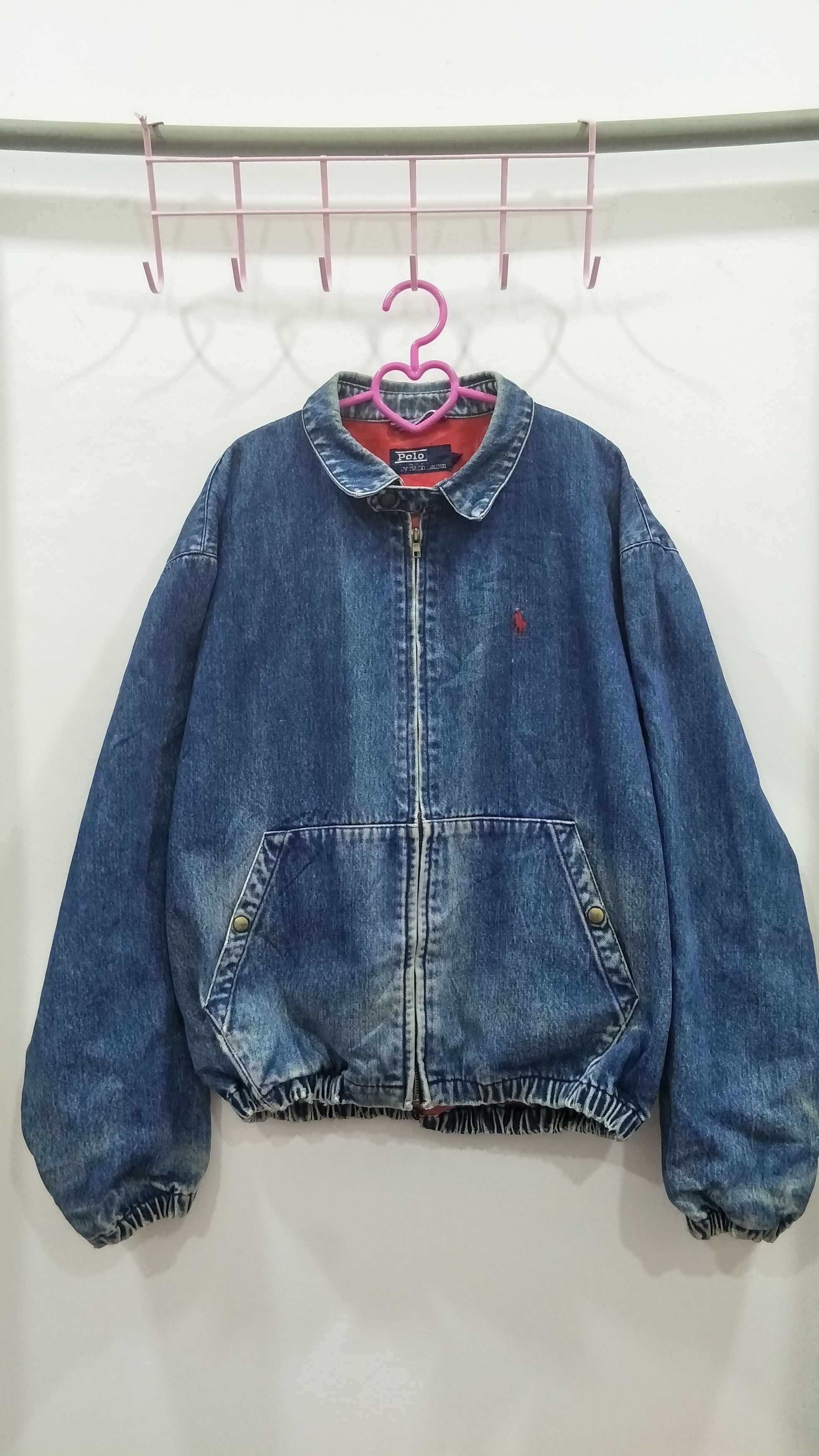 Bomber Jacket × Polo Ralph Lauren × Vintage Vintage 90s Polo