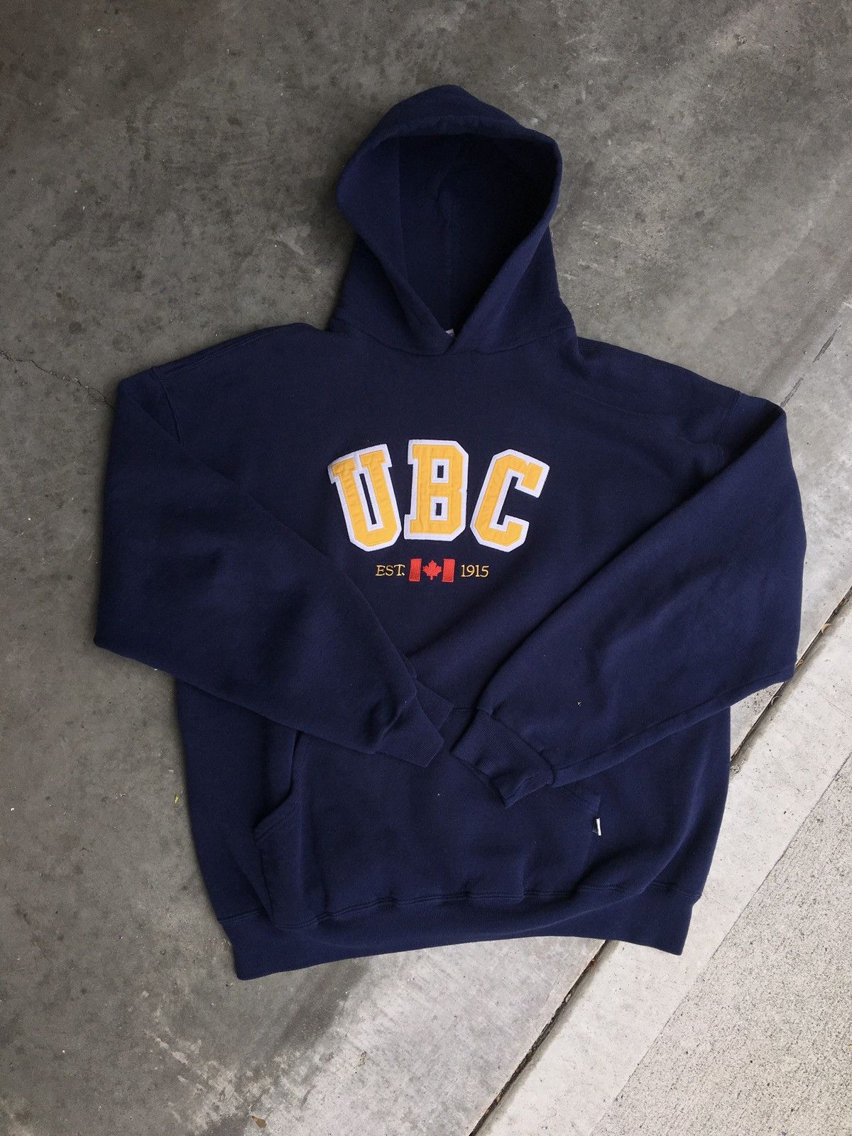 Vintage UBC Spellout Russell Hoodie