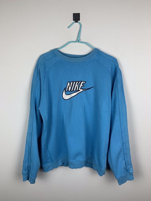 Nike Nike vintage baby blue sweatshirt Grailed