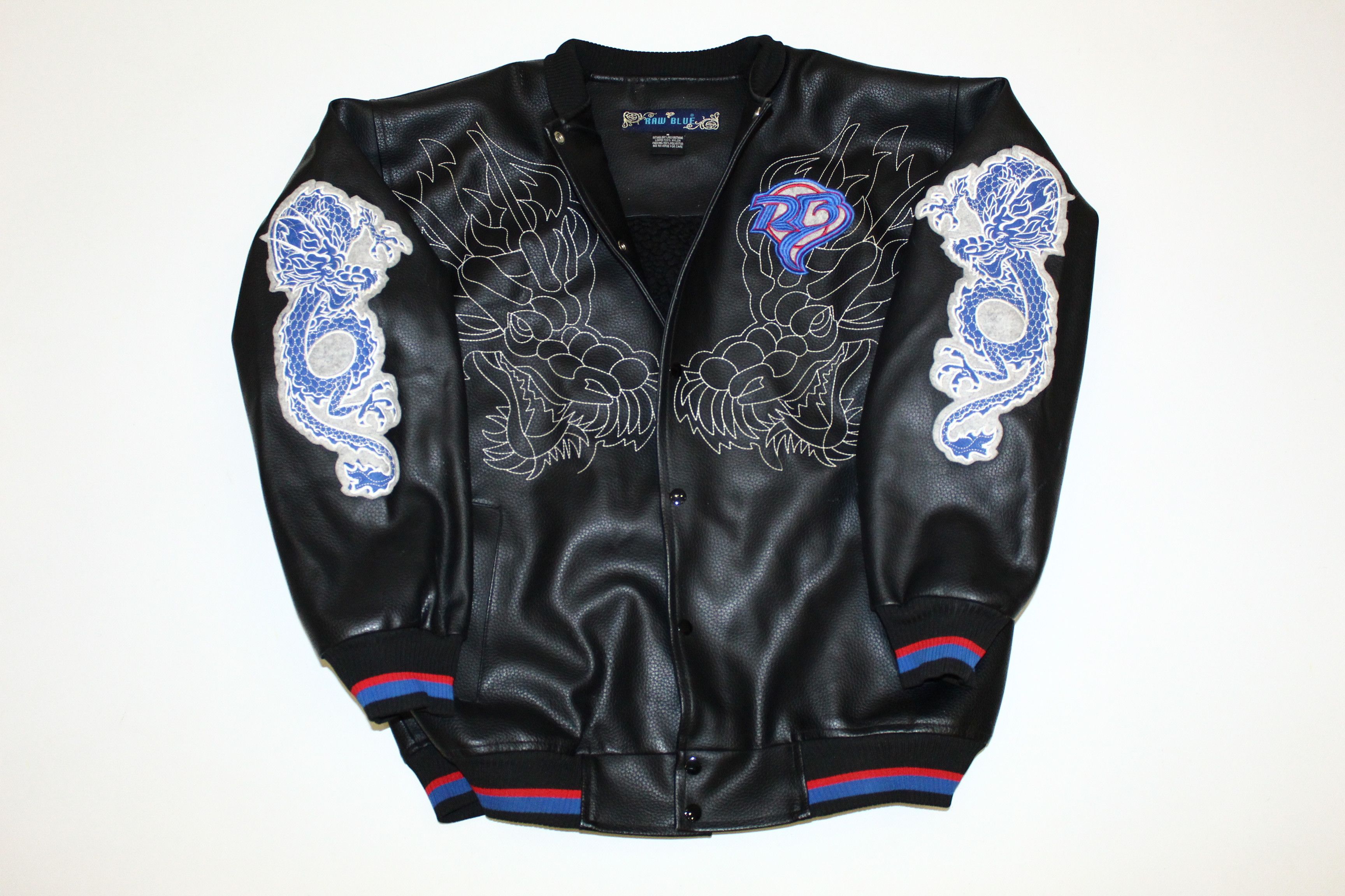 Raw blue dragon jacket shop