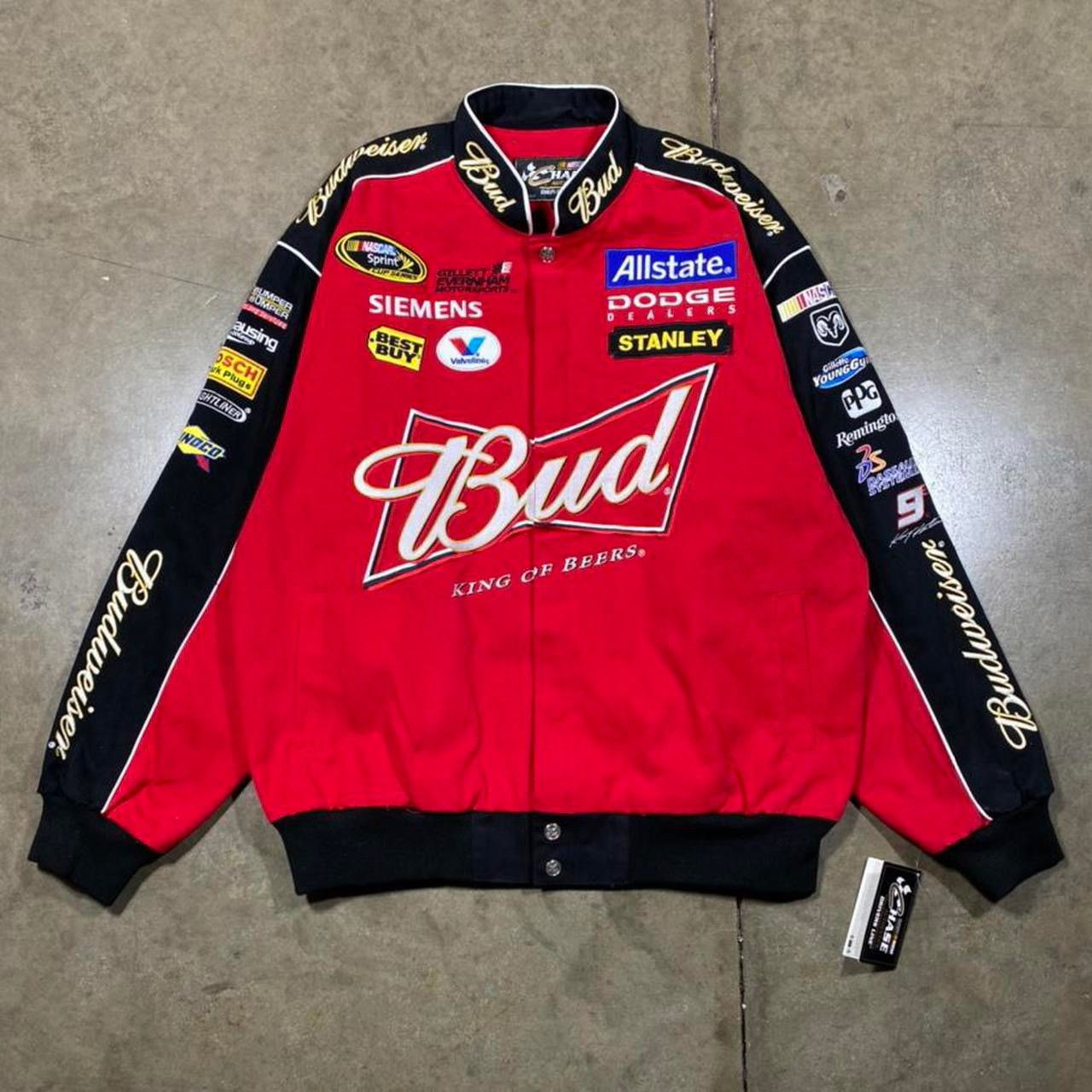 Budweiser × NASCAR × Vintage Vintage Budweiser NASCAR jacket | Grailed