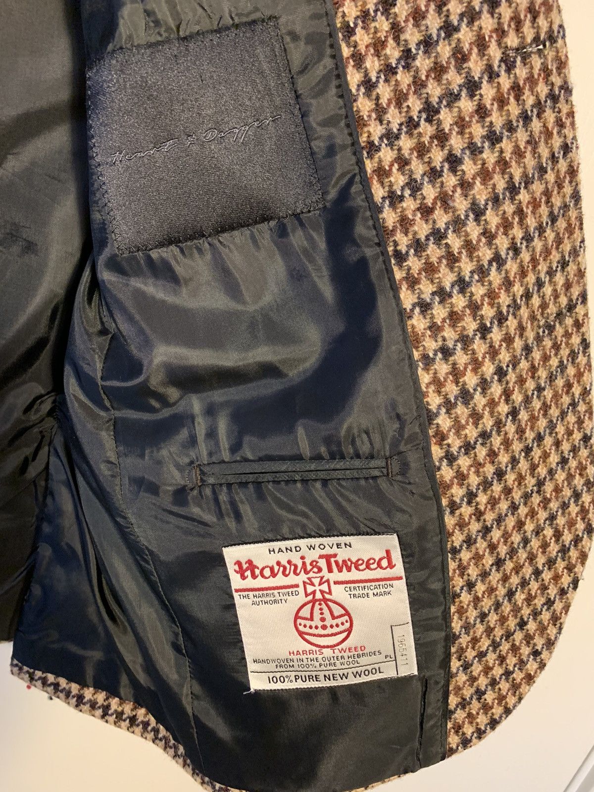 Grey & Brown Gunclub Weavers Jacket | Men's Tailoring