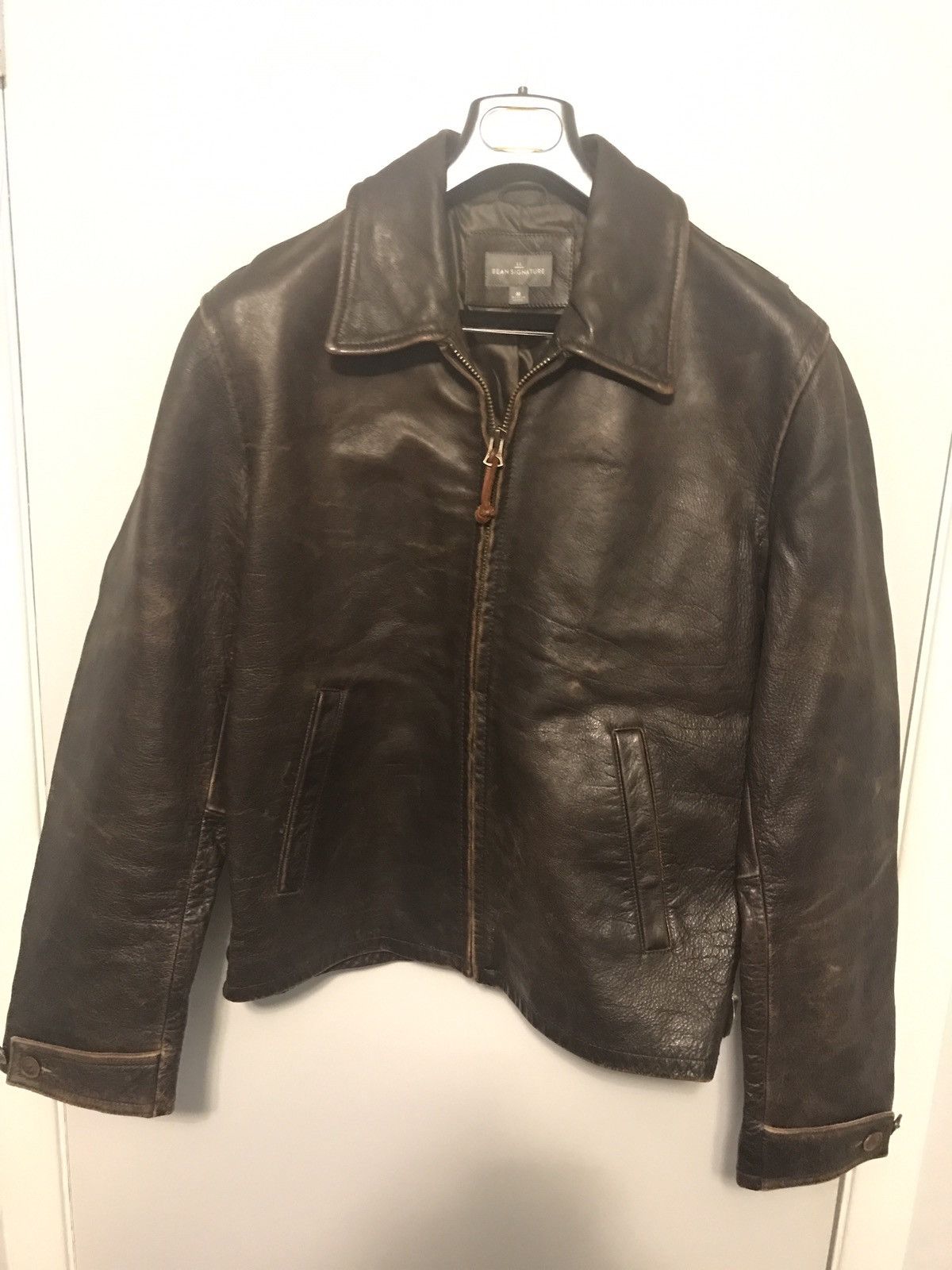 L.L. Bean Signature leather jacket in brown Size US M / EU 48-50 / 2 - 1 Thumbnail