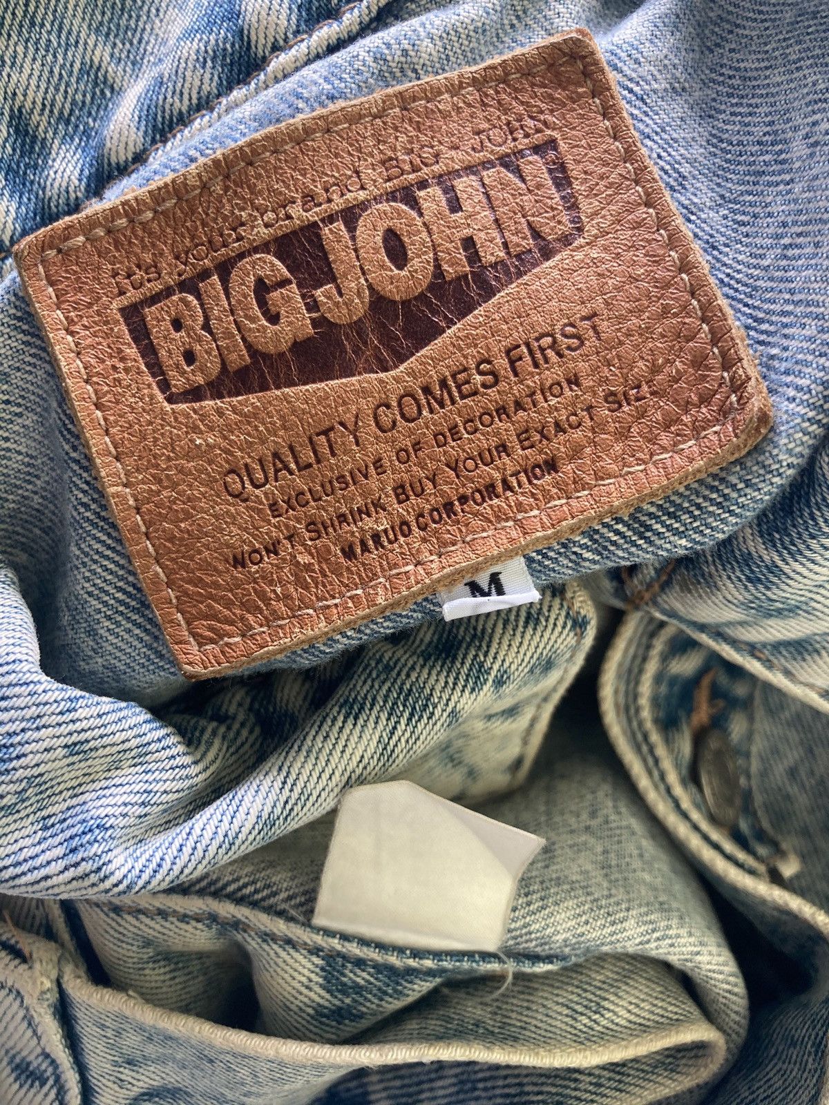 Big John Vintage Big John Acid Wash Denim Jacket Size US M / EU 48-50 / 2 - 9 Thumbnail