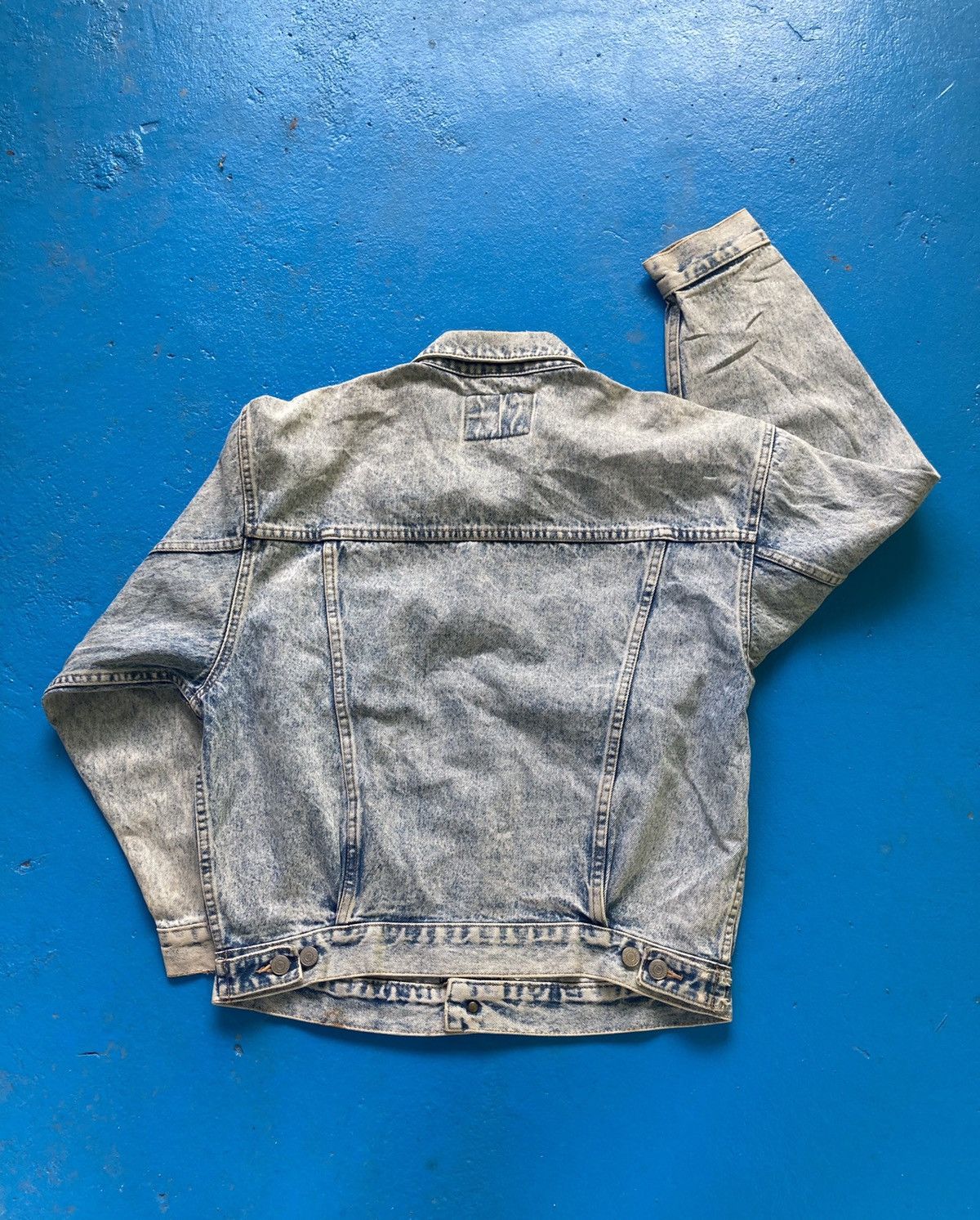 Big John Vintage Big John Acid Wash Denim Jacket Size US M / EU 48-50 / 2 - 2 Thumbnail