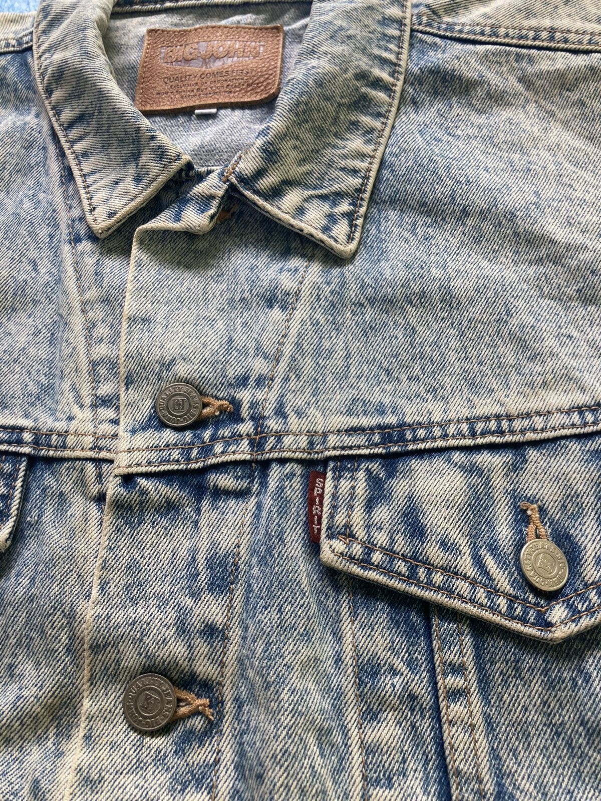 Big John Vintage Big John Acid Wash Denim Jacket Size US M / EU 48-50 / 2 - 4 Thumbnail