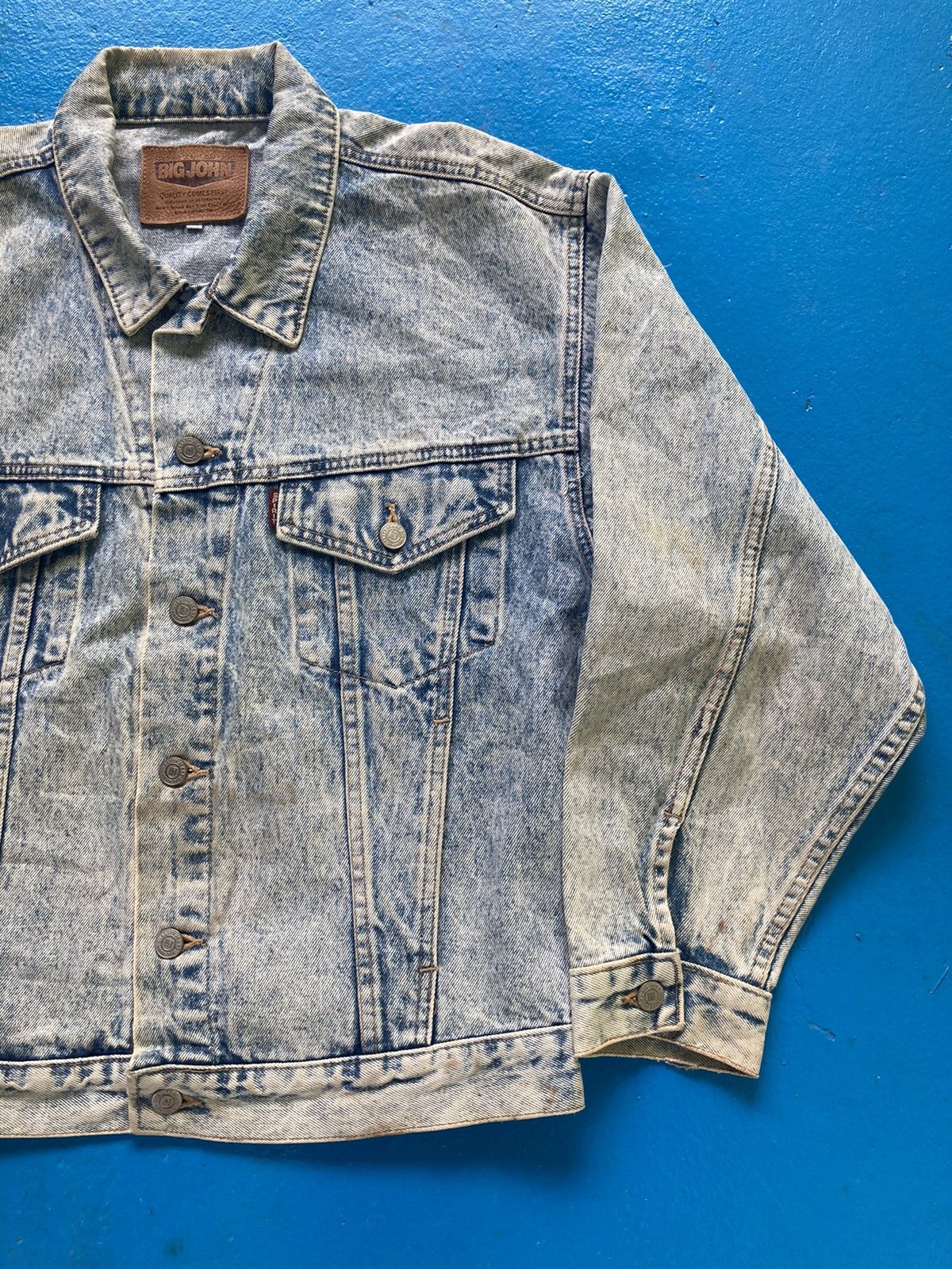 Big John Vintage Big John Acid Wash Denim Jacket Size US M / EU 48-50 / 2 - 3 Thumbnail