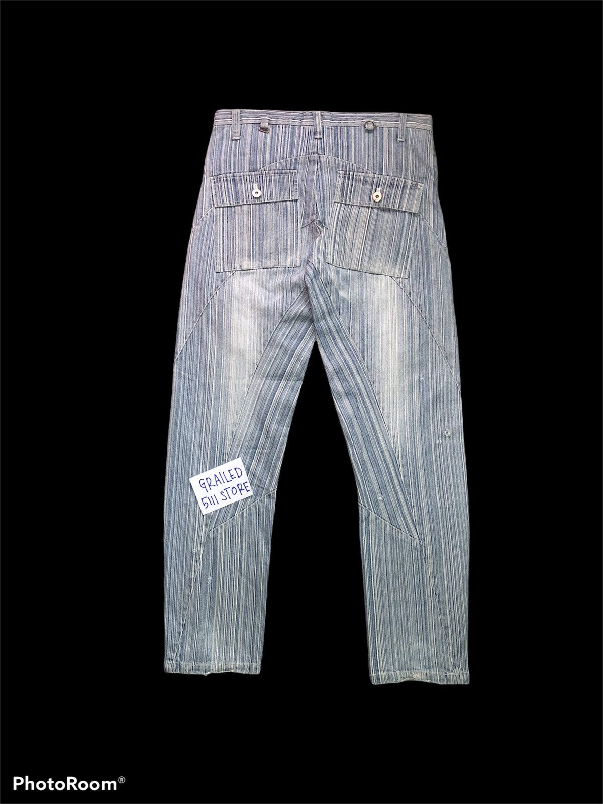 Other STRIPED RECONSTRUCTED DISTRESSED TWIST jeans Size US 32 / EU 48 - 2 Thumbnail