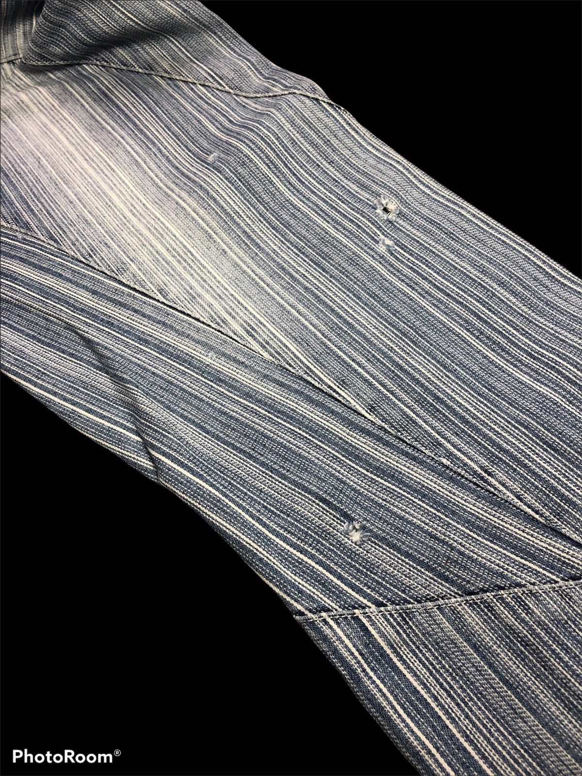 Other STRIPED RECONSTRUCTED DISTRESSED TWIST jeans Size US 32 / EU 48 - 7 Thumbnail