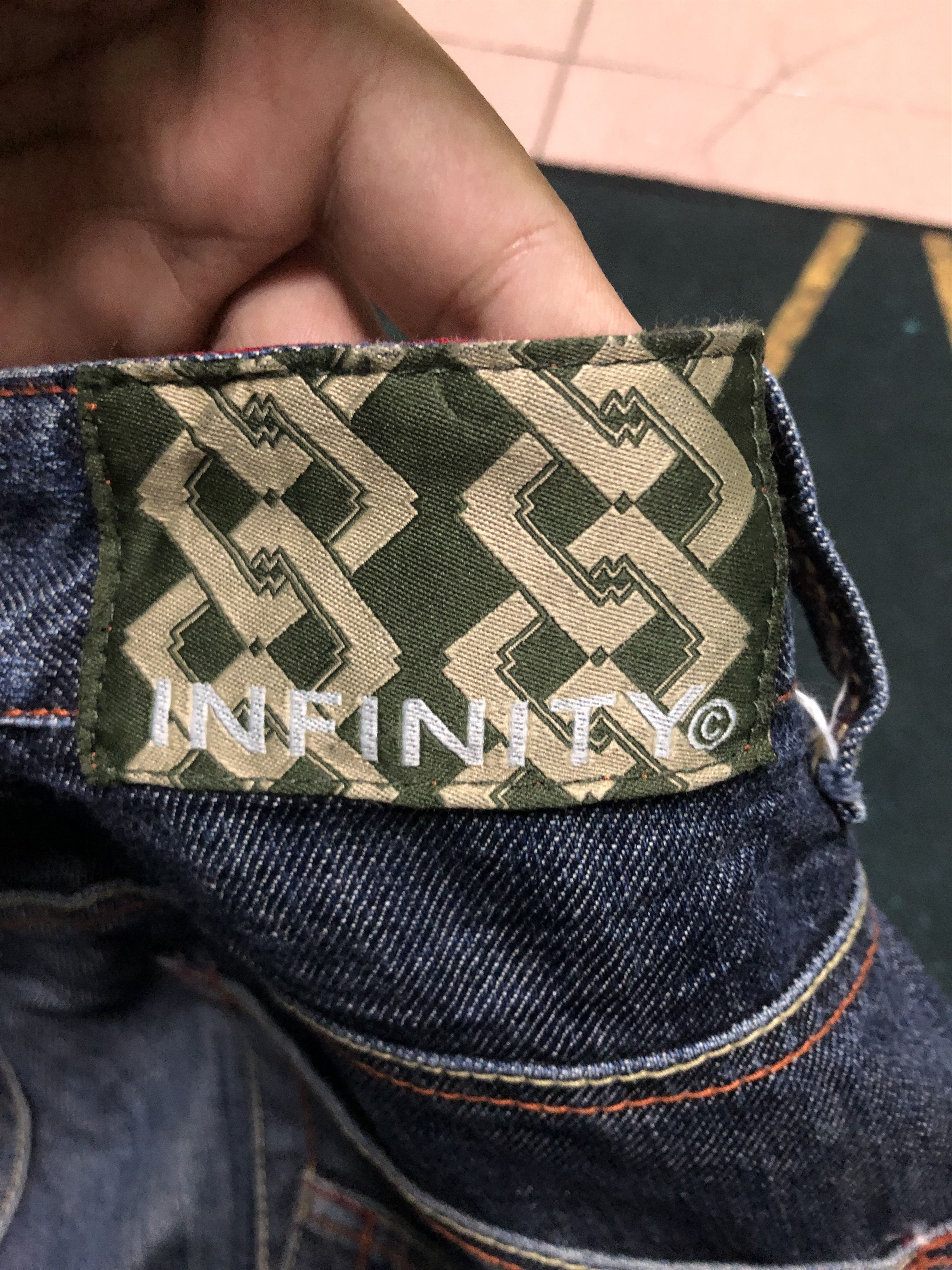 Japanese Brand Infinity Ambroidery Fish Koi Like Sukajan Denim Pants Size US 31 - 5 Thumbnail