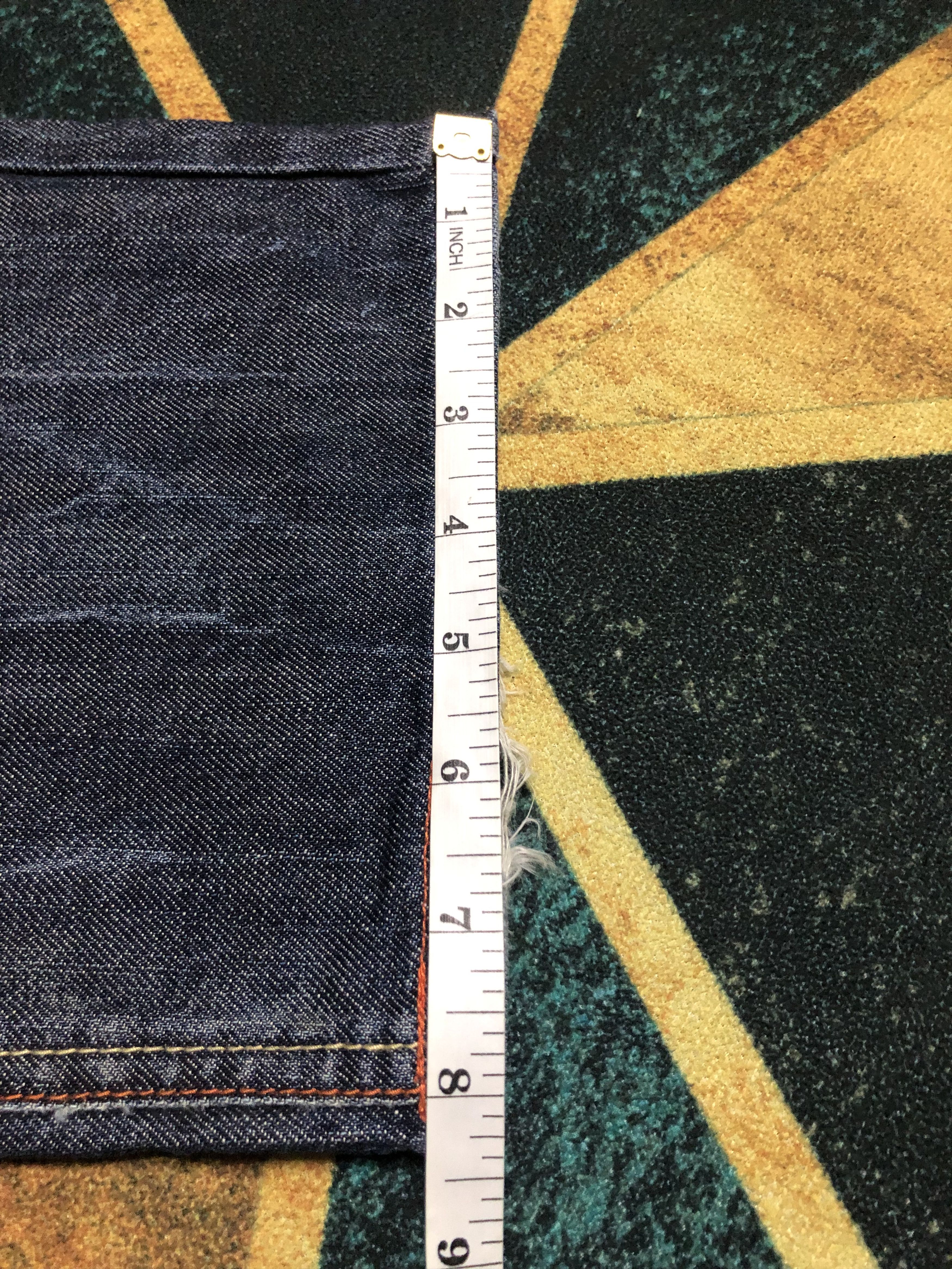 Japanese Brand Infinity Ambroidery Fish Koi Like Sukajan Denim Pants Size US 31 - 12 Thumbnail