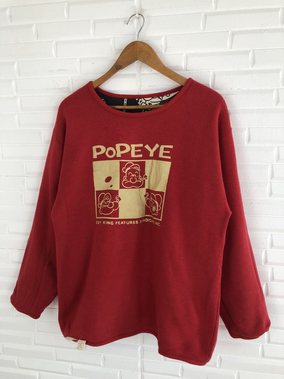 Cartoon Network × Vintage POPEYE KING FEUTURES RIVERSIBLE SWEATSHIRT VINTAGE Size US M / EU 48-50 / 2 - 3 Thumbnail