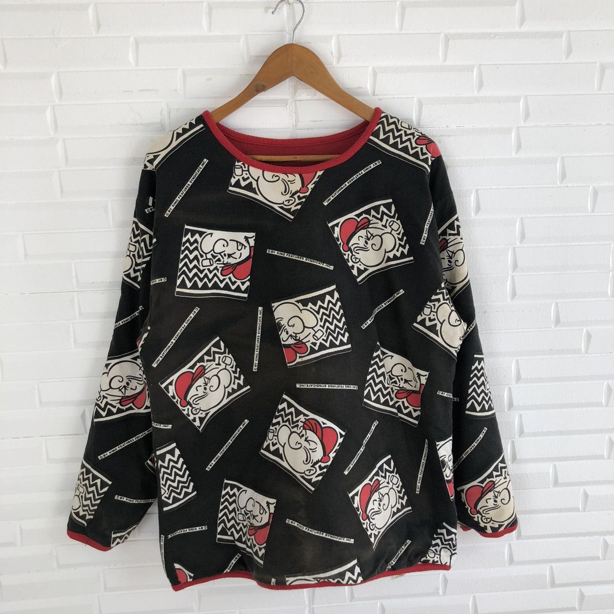 Cartoon Network × Vintage POPEYE KING FEUTURES RIVERSIBLE SWEATSHIRT VINTAGE Size US M / EU 48-50 / 2 - 8 Thumbnail