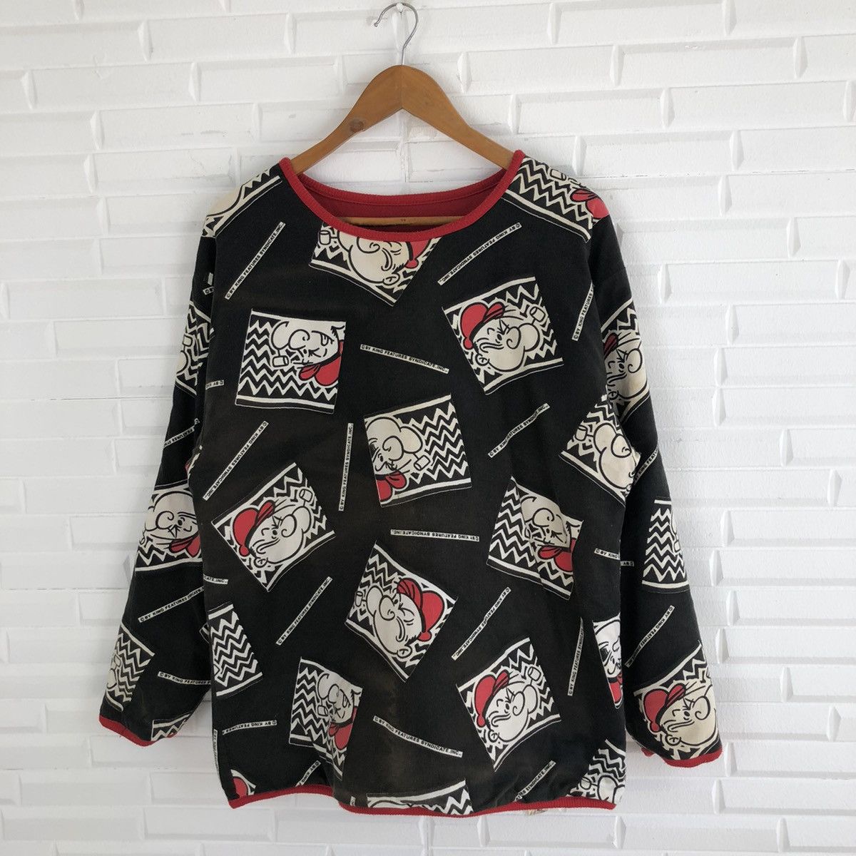 Cartoon Network × Vintage POPEYE KING FEUTURES RIVERSIBLE SWEATSHIRT VINTAGE Size US M / EU 48-50 / 2 - 5 Thumbnail