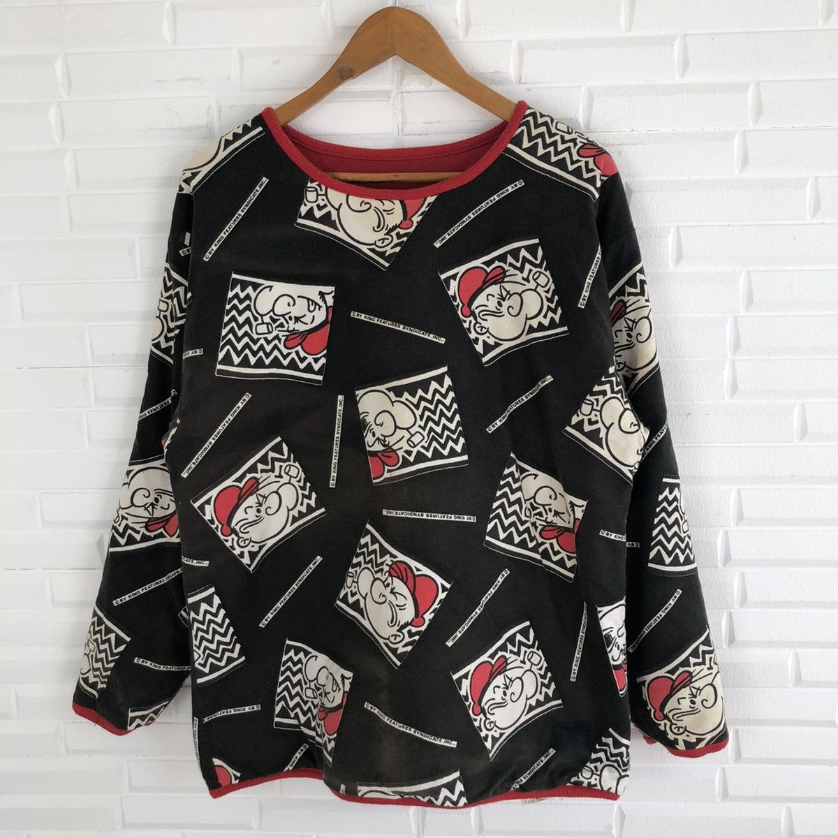 Cartoon Network × Vintage POPEYE KING FEUTURES RIVERSIBLE SWEATSHIRT VINTAGE Size US M / EU 48-50 / 2 - 6 Thumbnail