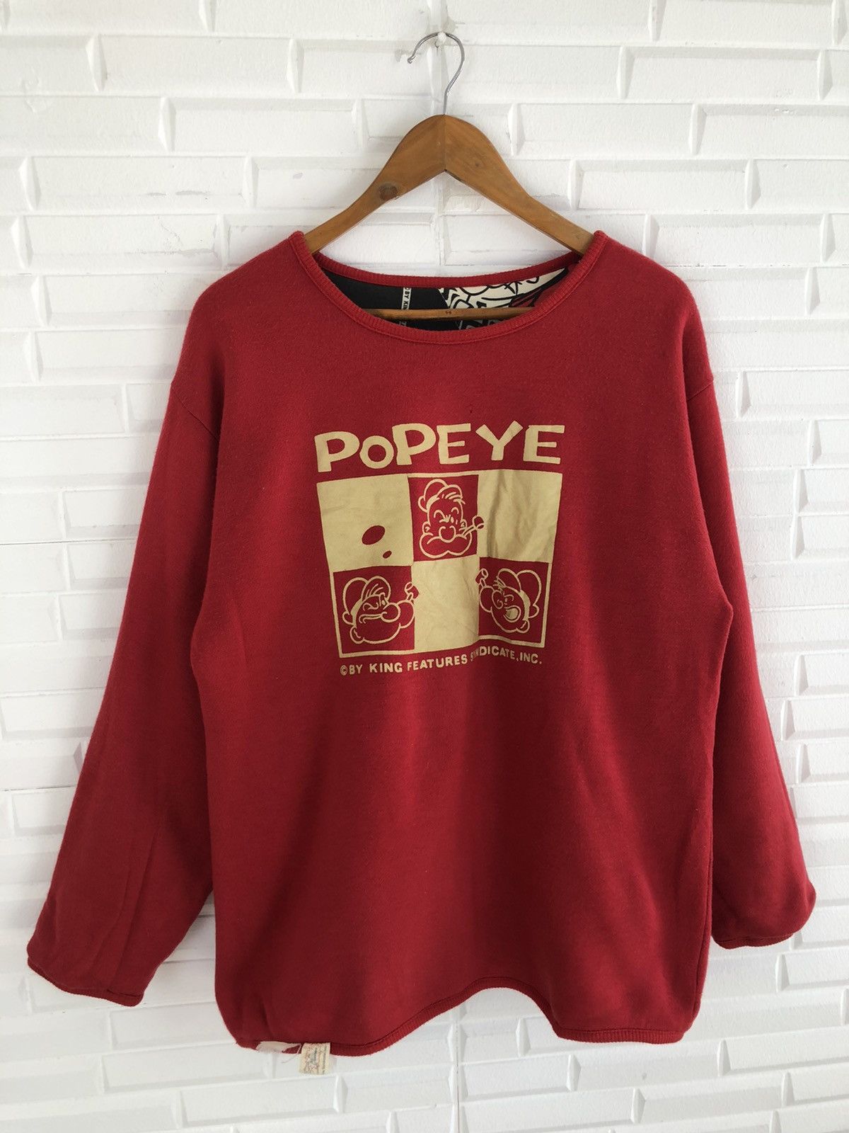 Cartoon Network × Vintage POPEYE KING FEUTURES RIVERSIBLE SWEATSHIRT VINTAGE Size US M / EU 48-50 / 2 - 4 Thumbnail