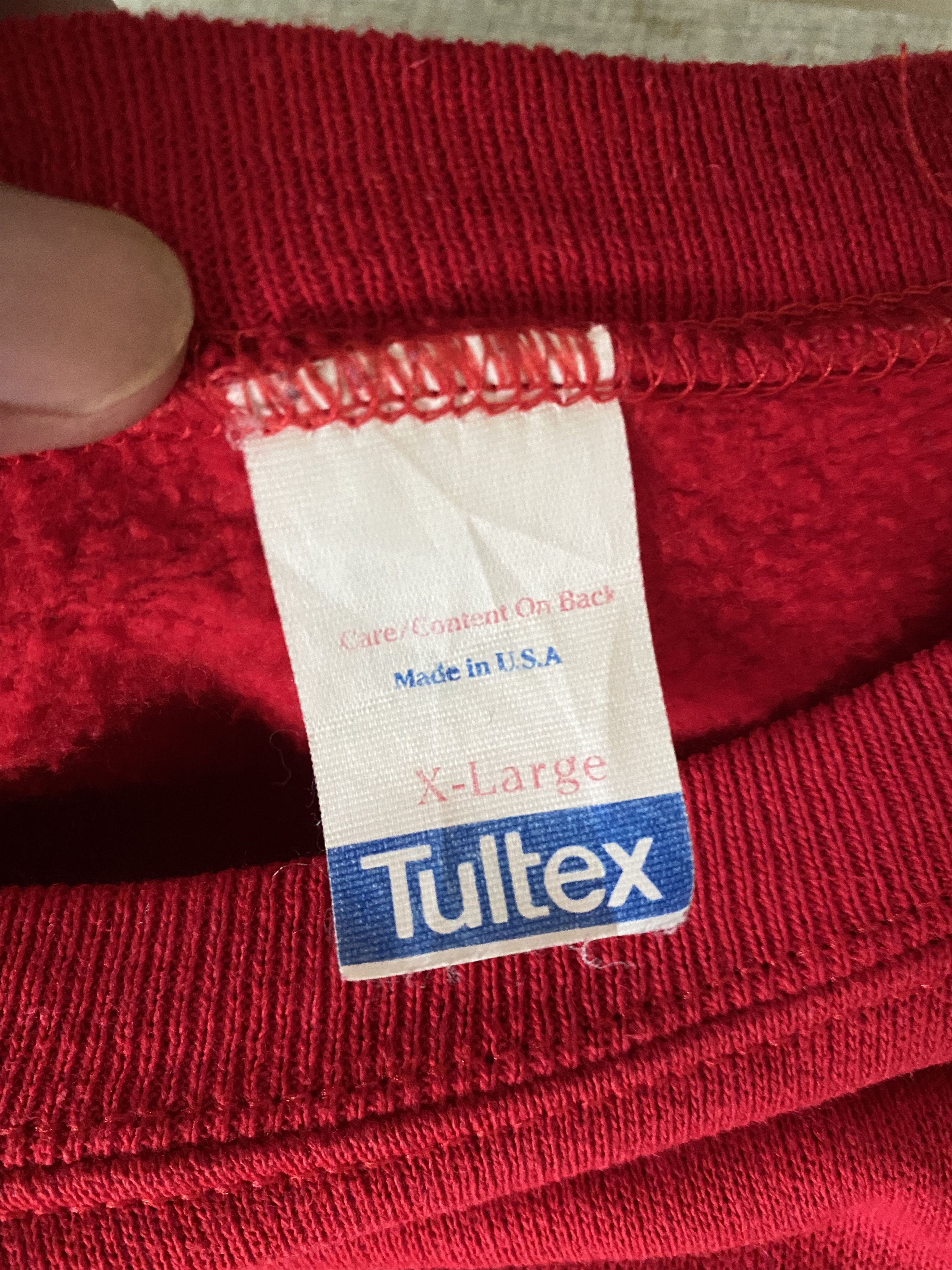 Tultex Vintage 80s Tultex Chain 87 Sweatshirt Rare Usa Size US XL / EU 56 / 4 - 3 Thumbnail