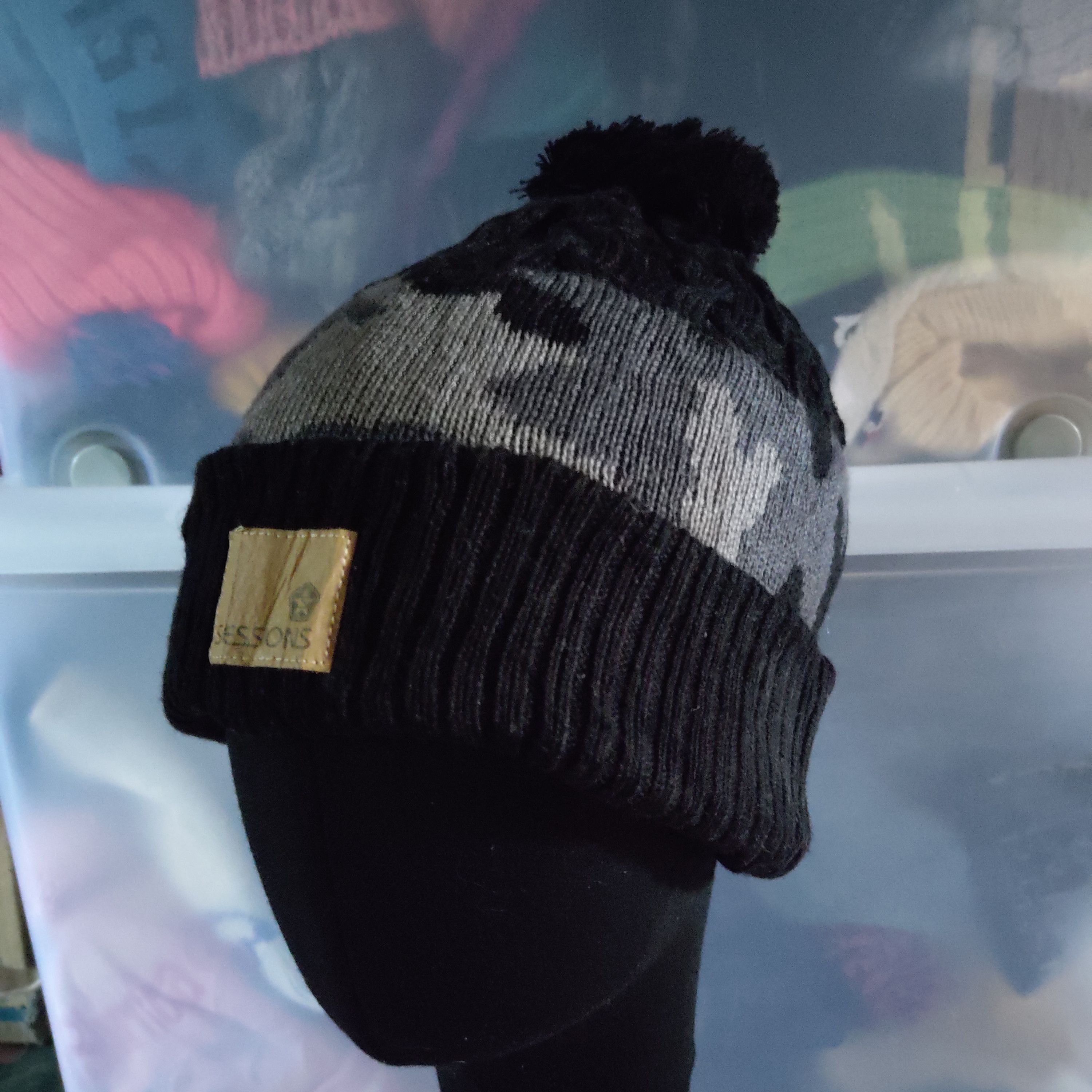 Sessions Vtg Sessions Camo Beanie Skate Brand Size ONE SIZE - 2 Thumbnail