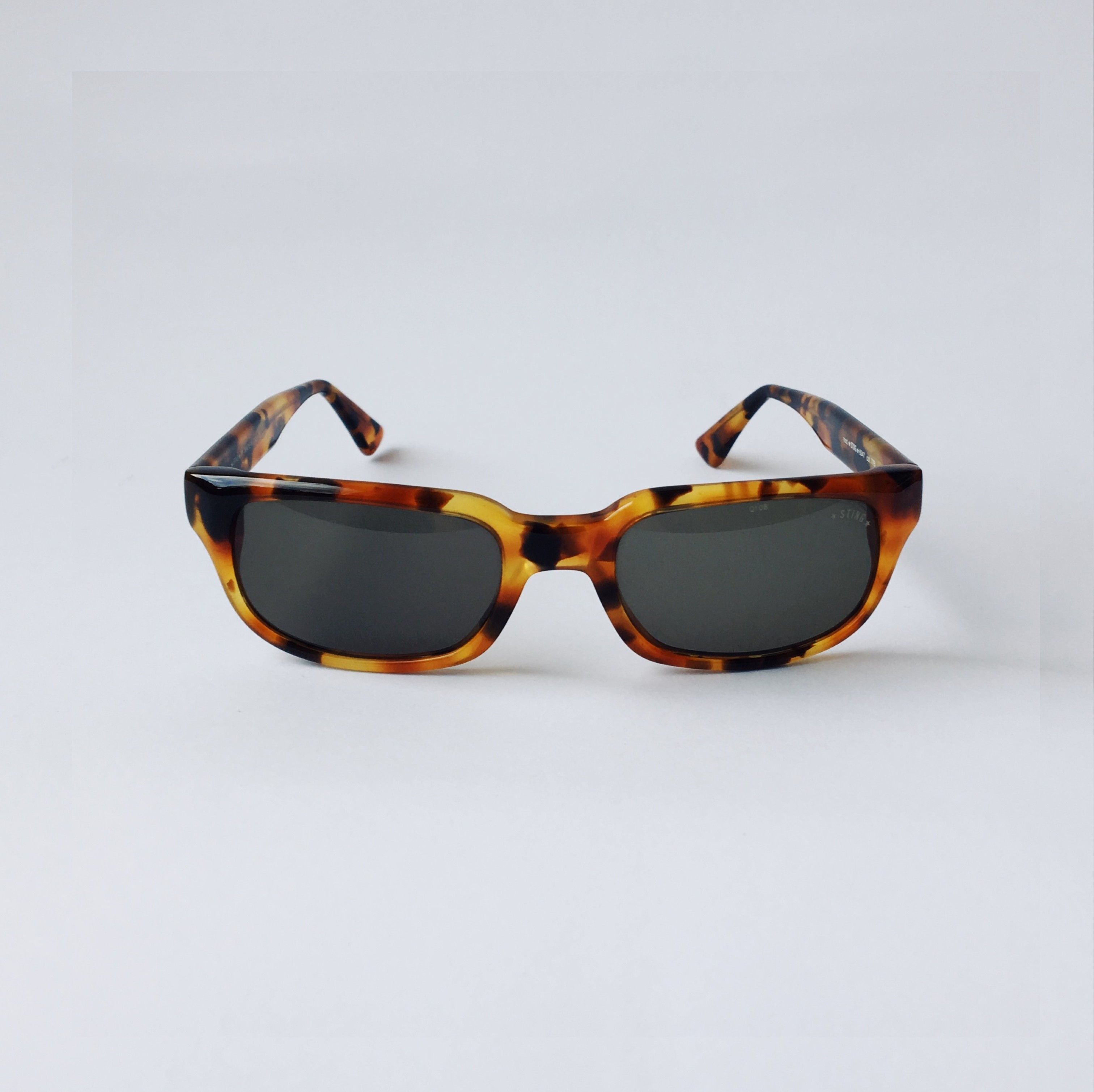 Sting Vintage Square Sunglasses Tortoise 80's NOS