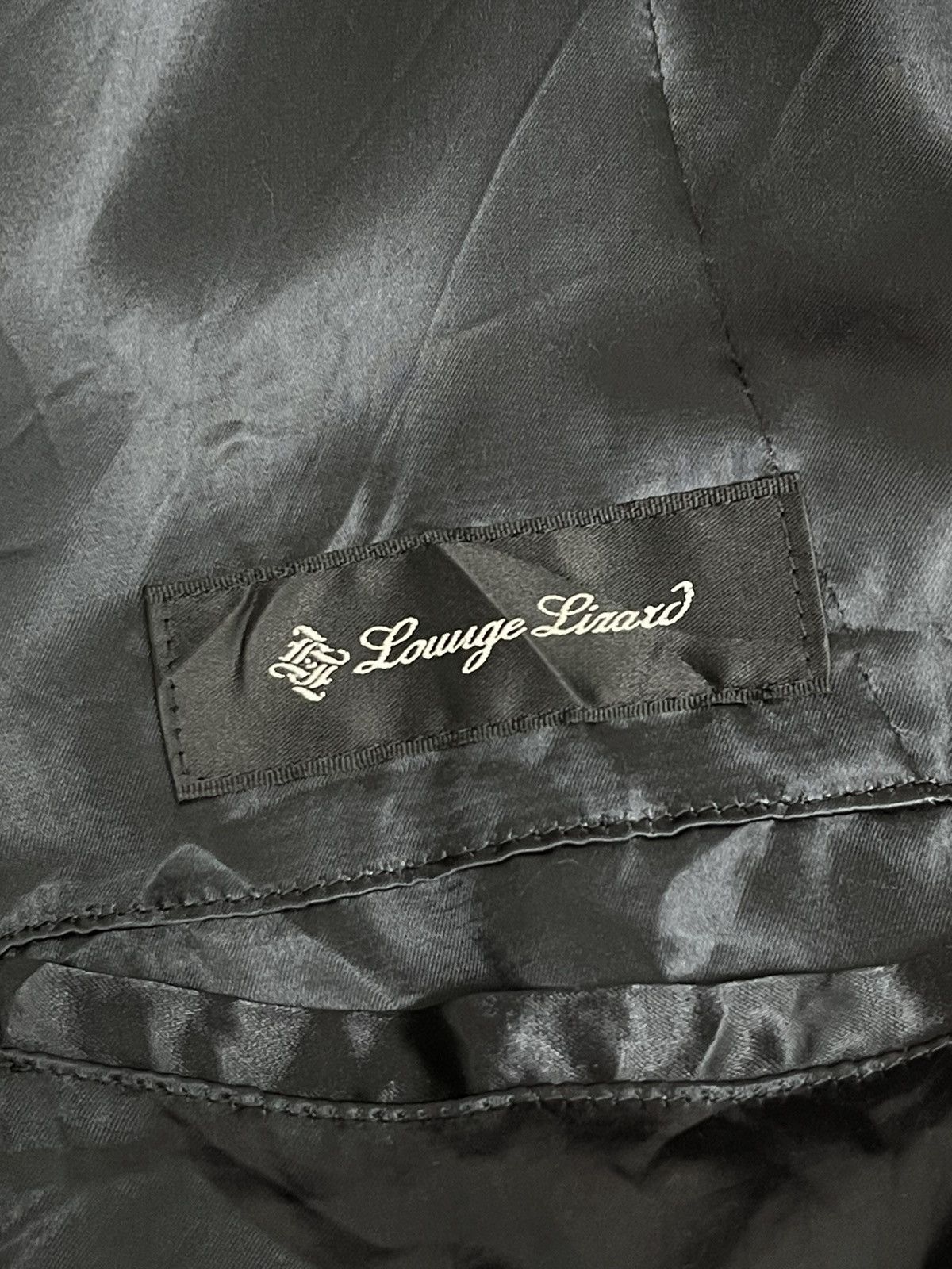 Lounge Lizard Made in Japan 100% Rayon Gloss Military Style Jacket 24🟩 Size US S / EU 44-46 / 1 - 7 Thumbnail
